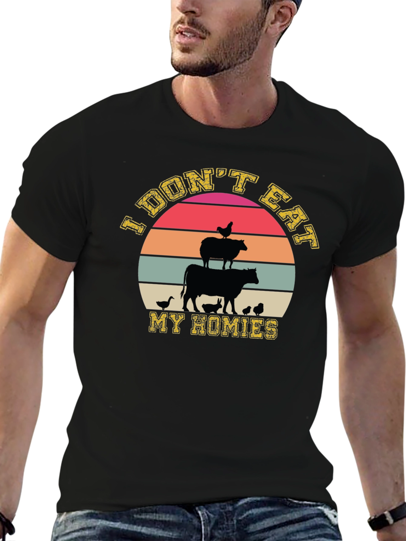 Vegan T-Shirt: I Dont Eat My Homies Graphic Tee