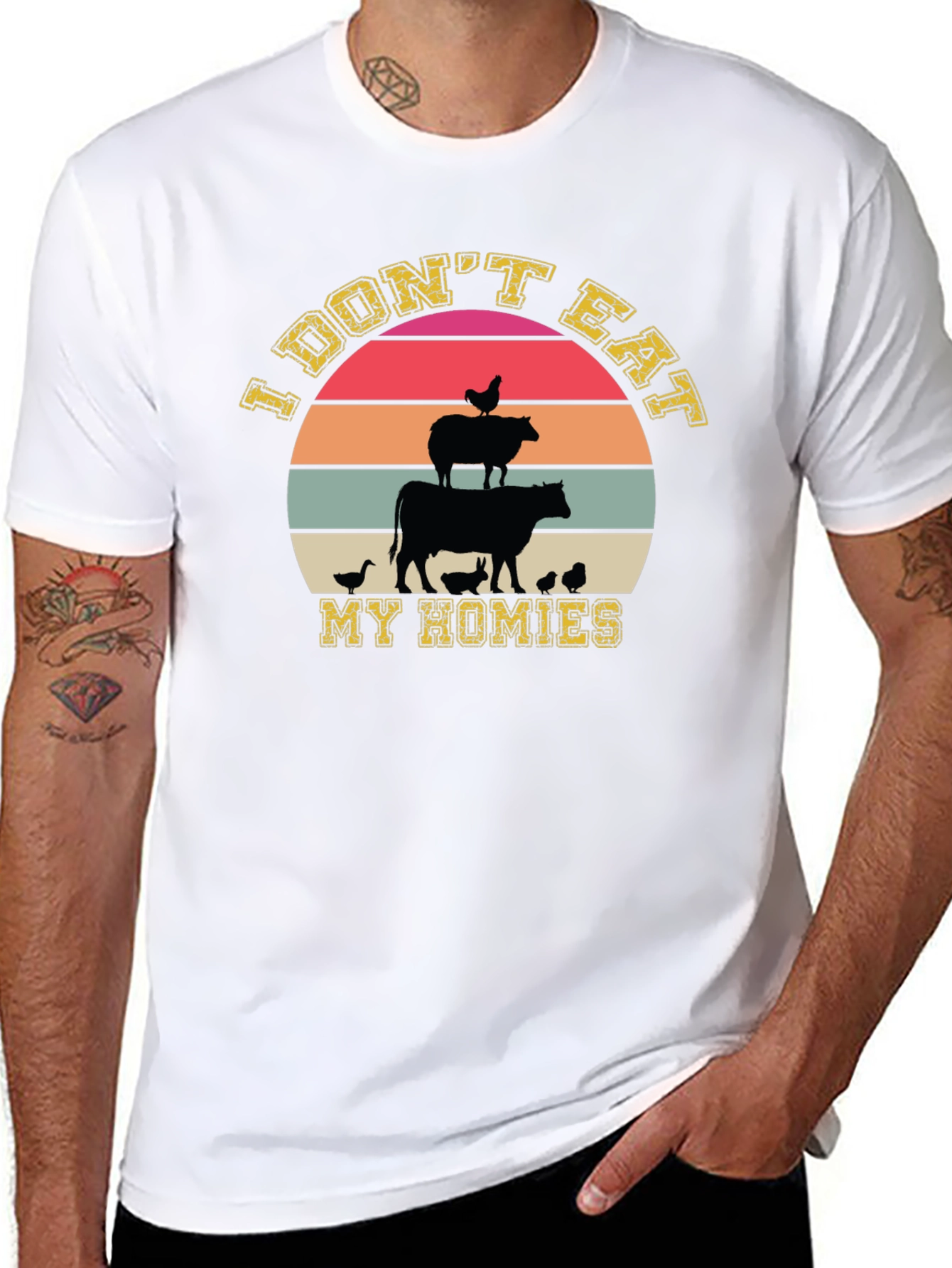 Vegan T-Shirt: I Dont Eat My Homies Graphic Tee