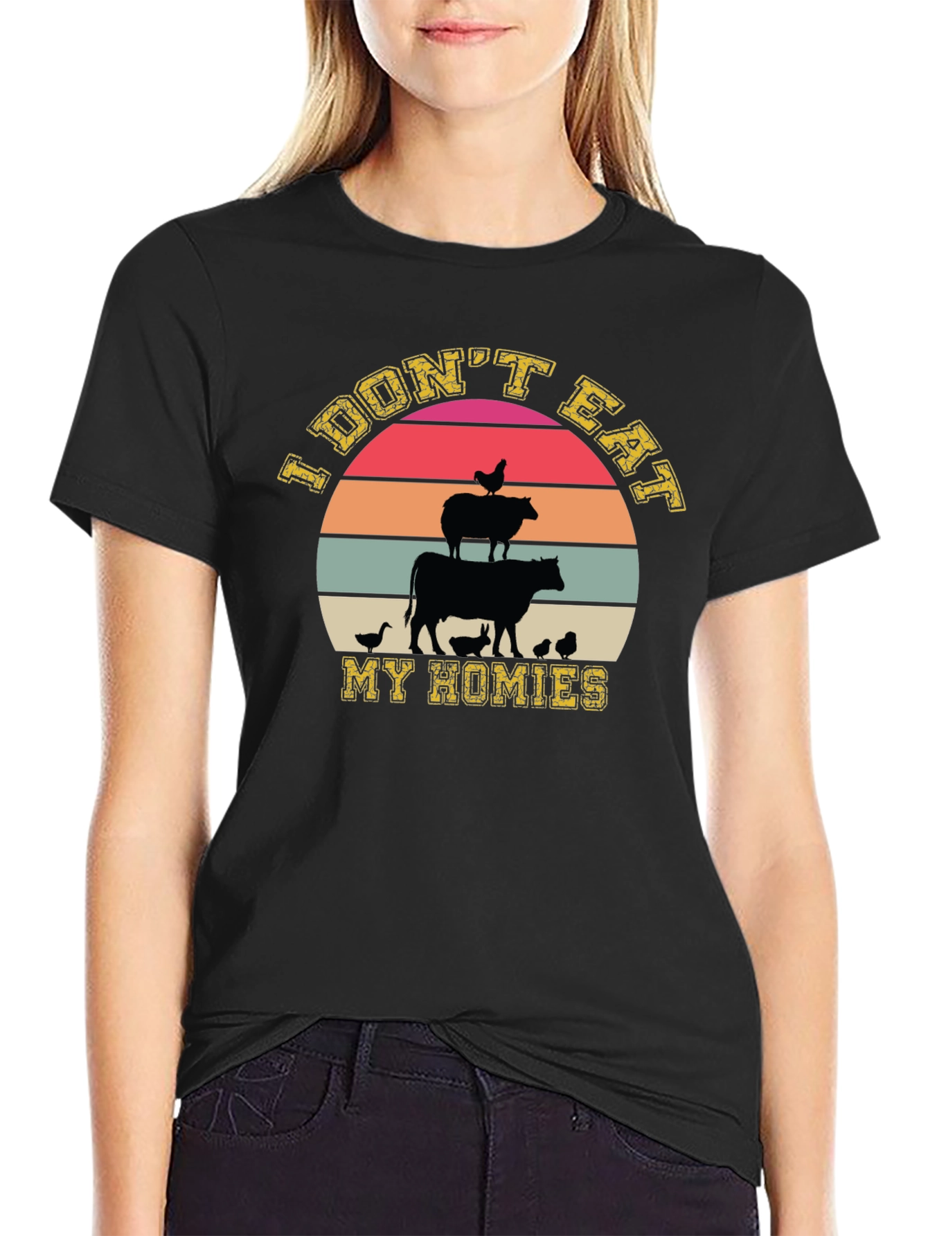 Vegan T-Shirt: I Dont Eat My Homies Graphic Tee