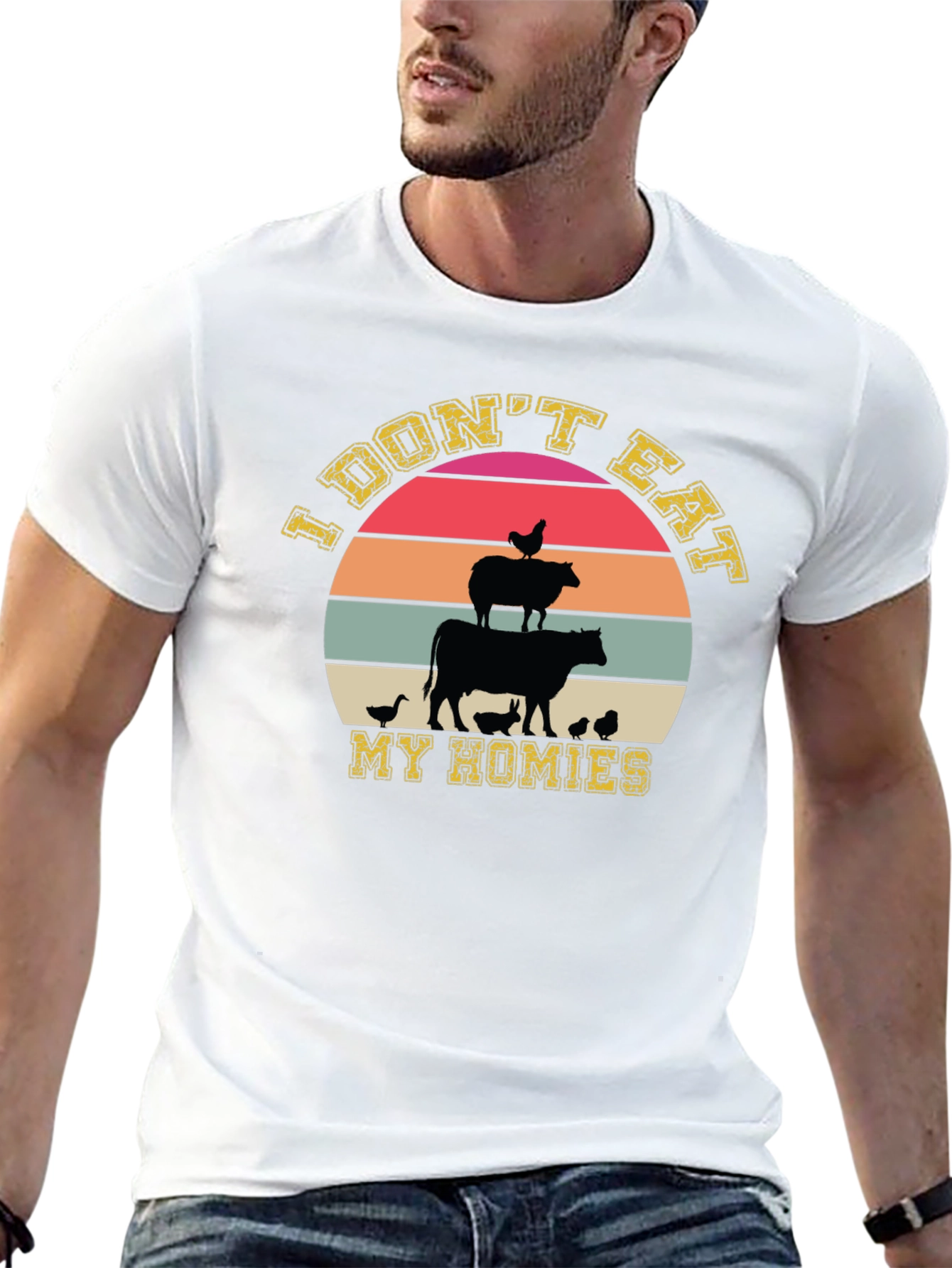 Vegan T-Shirt: I Dont Eat My Homies Graphic Tee