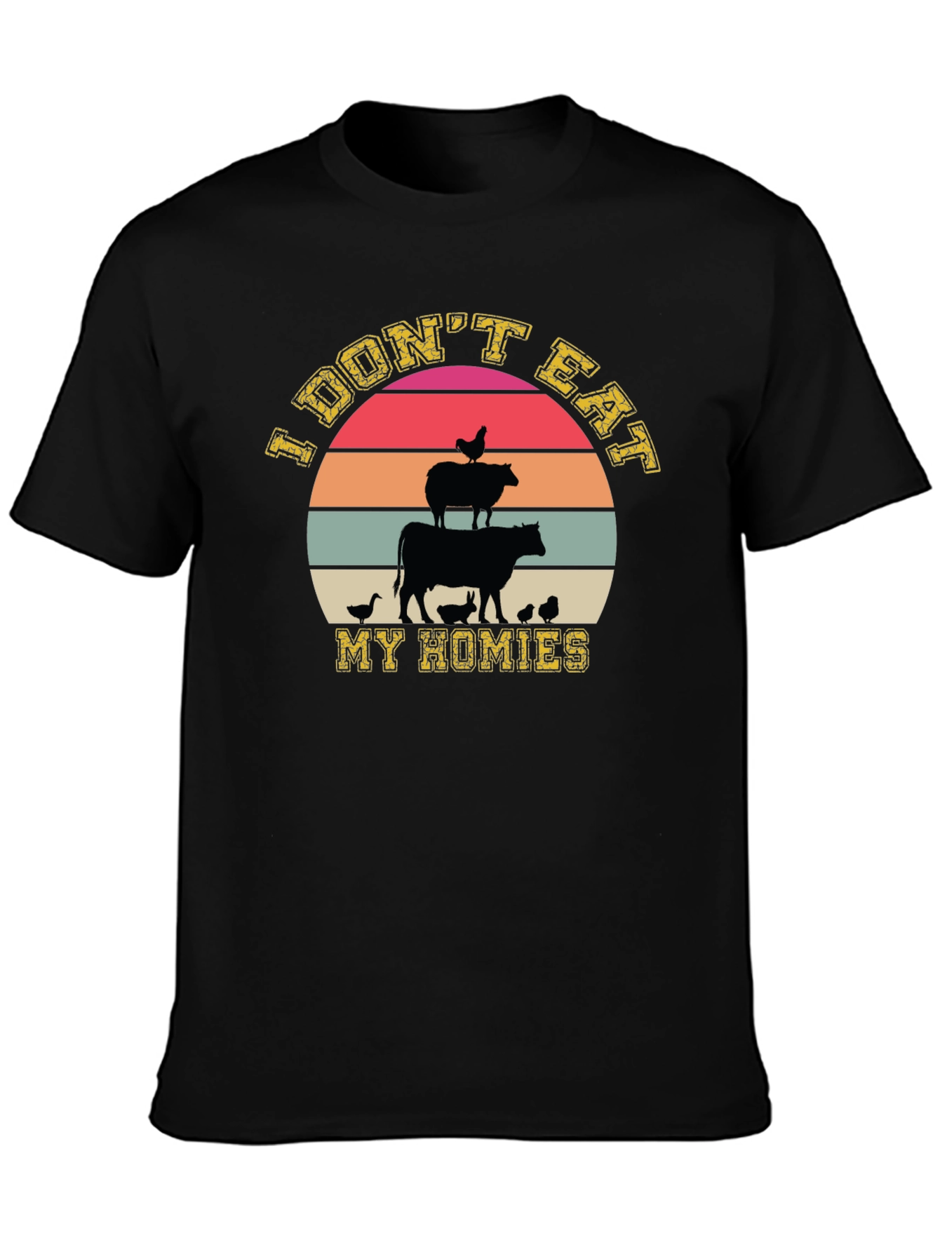Vegan T-Shirt: I Dont Eat My Homies Graphic Tee