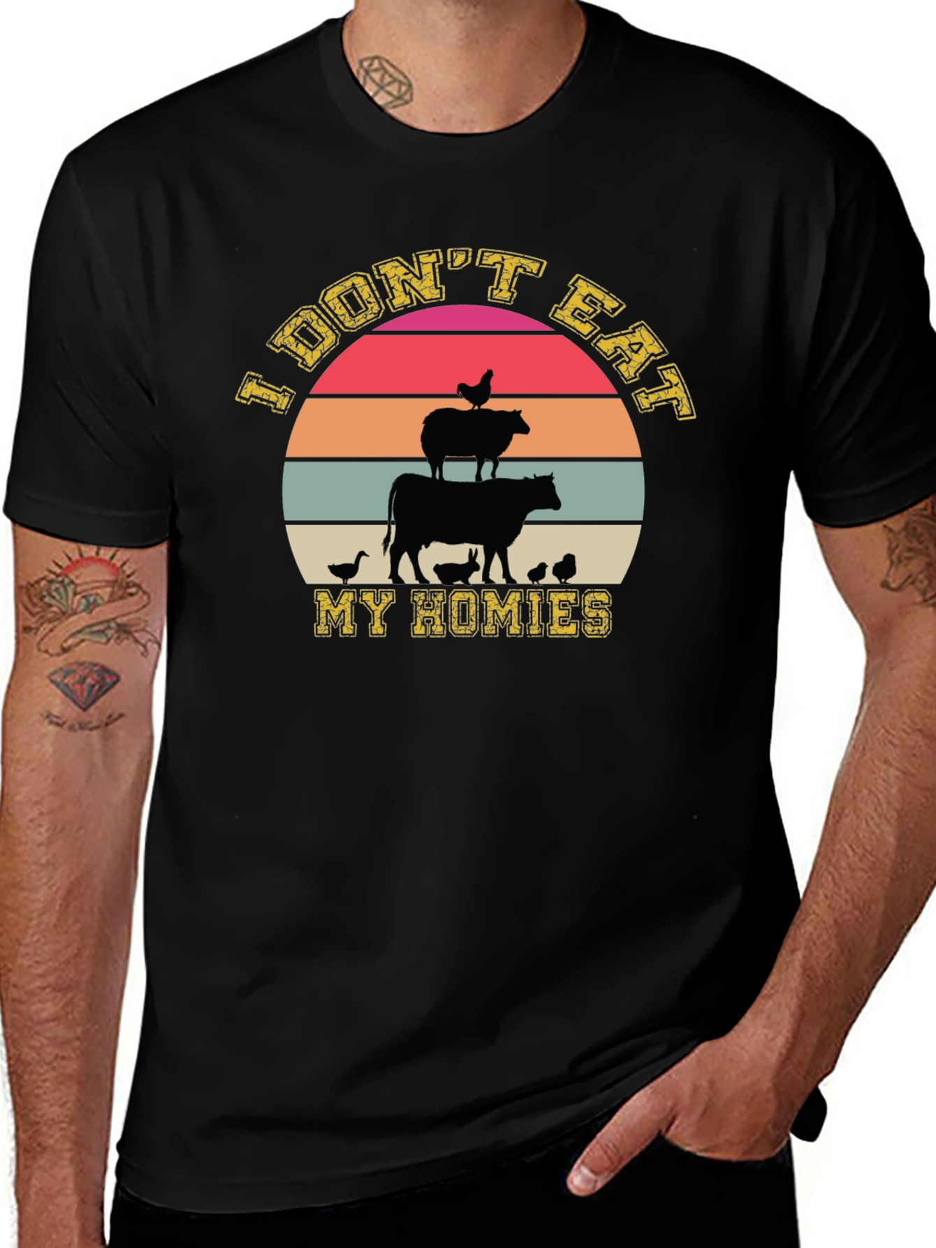 Vegan T-Shirt: I Dont Eat My Homies Graphic Tee
