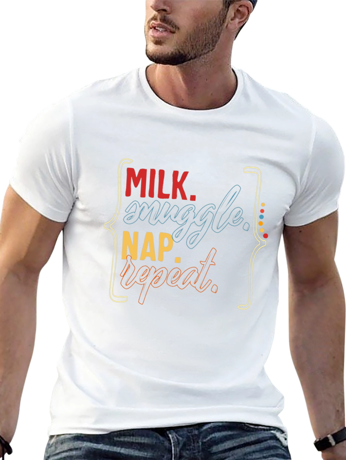 Milk Snuggle Nap Repeat Graphic Tee