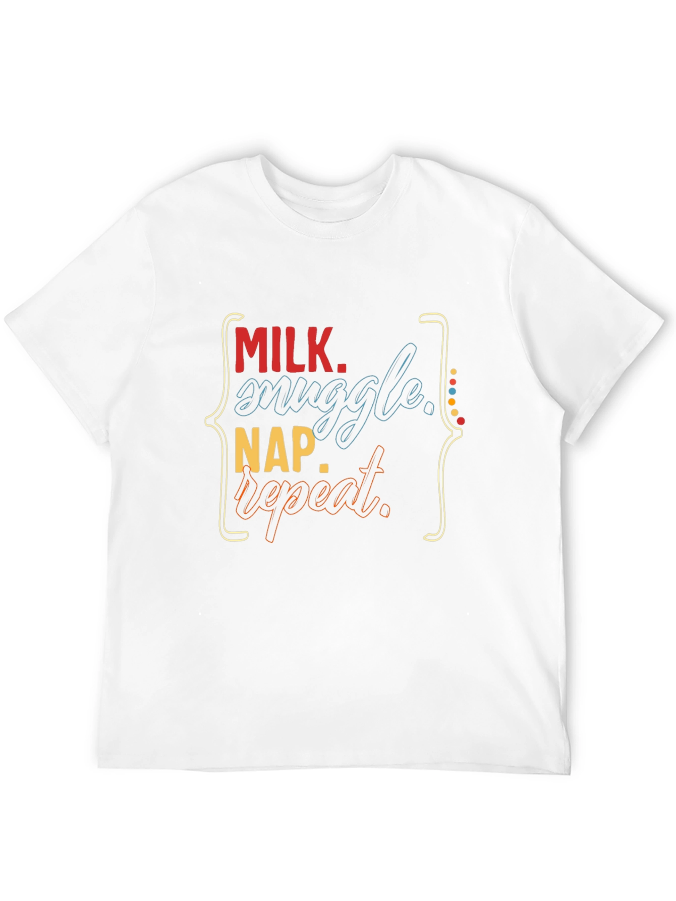 Milk Snuggle Nap Repeat Graphic Tee