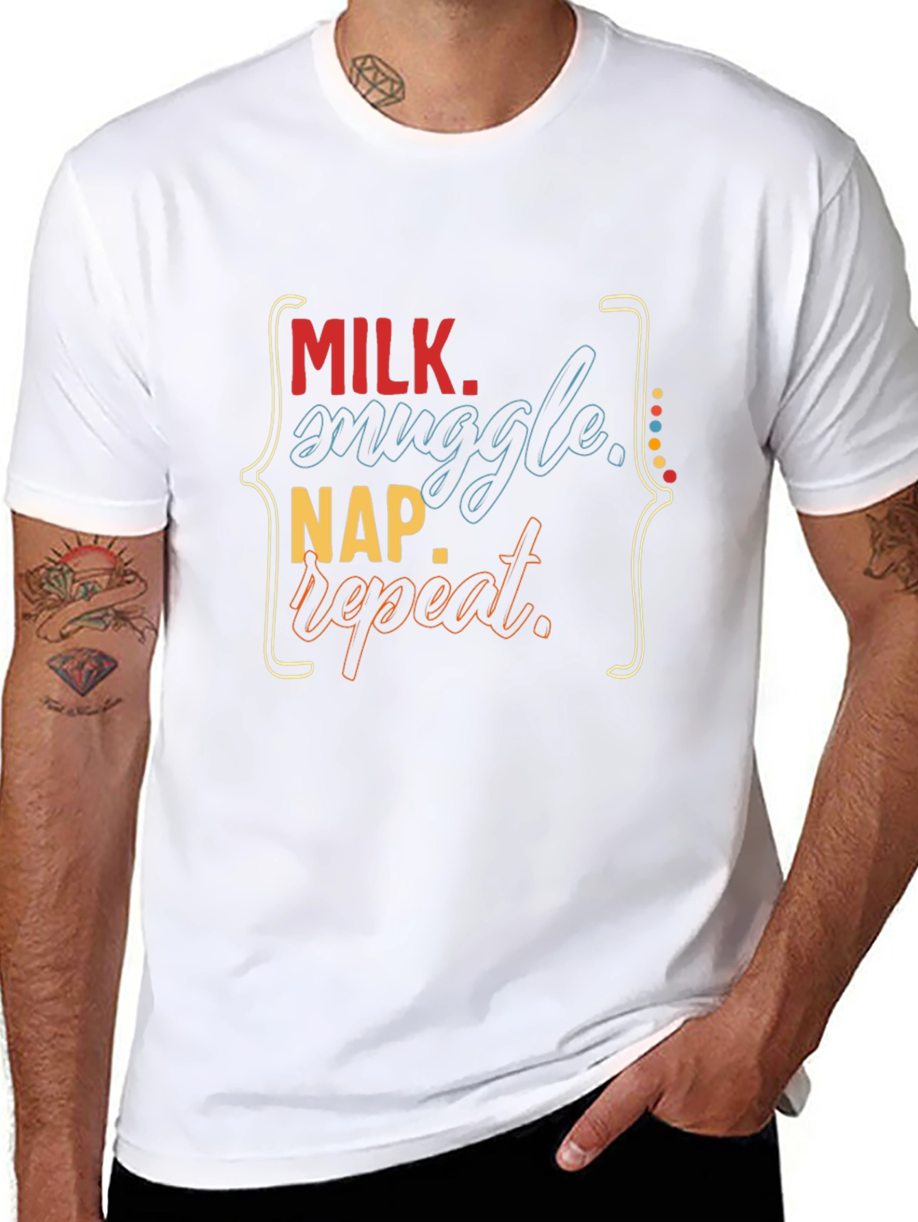 Milk Snuggle Nap Repeat Graphic Tee