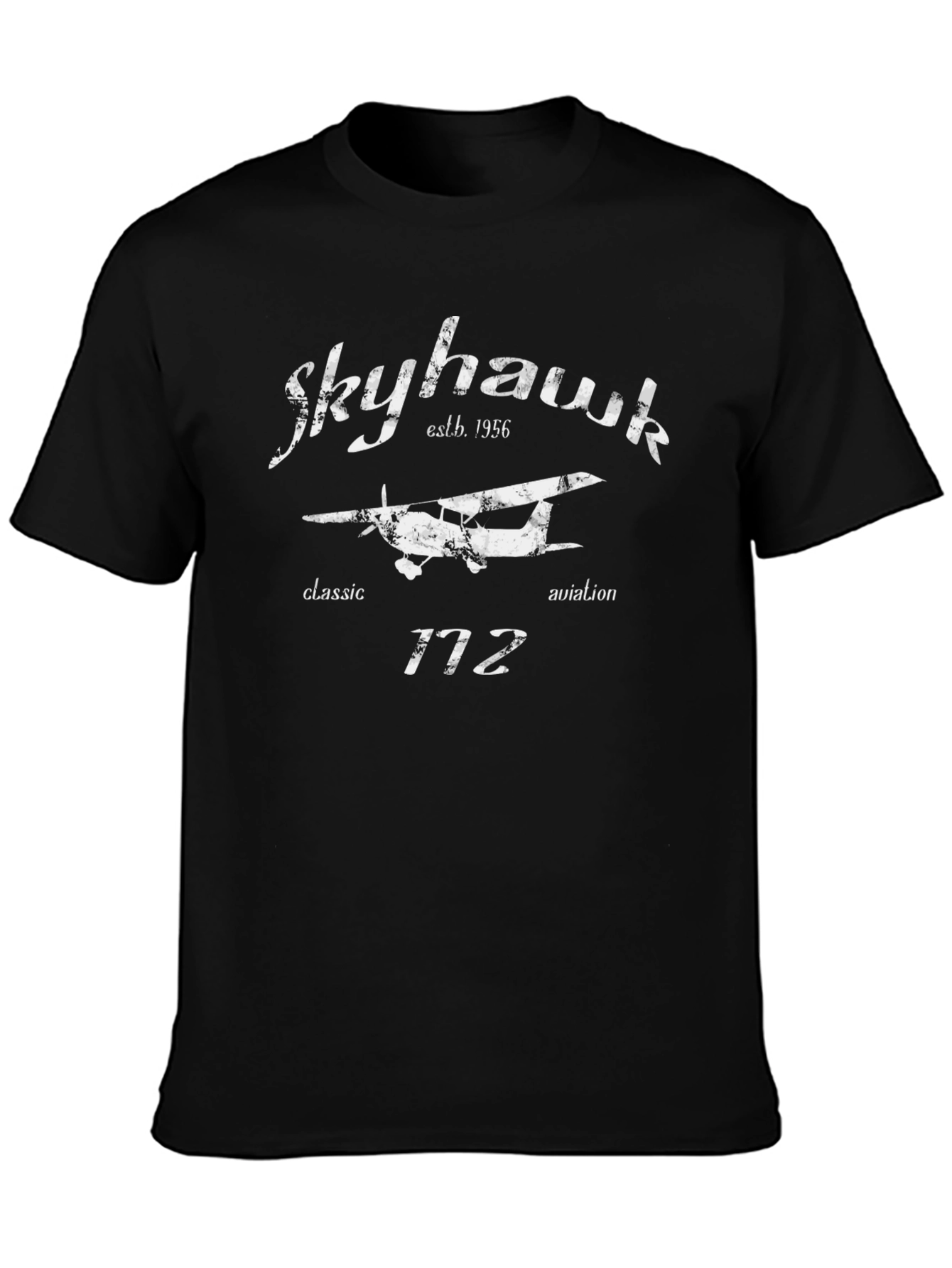 Skyhawk Aviation T-Shirt - Classic Airplane Design