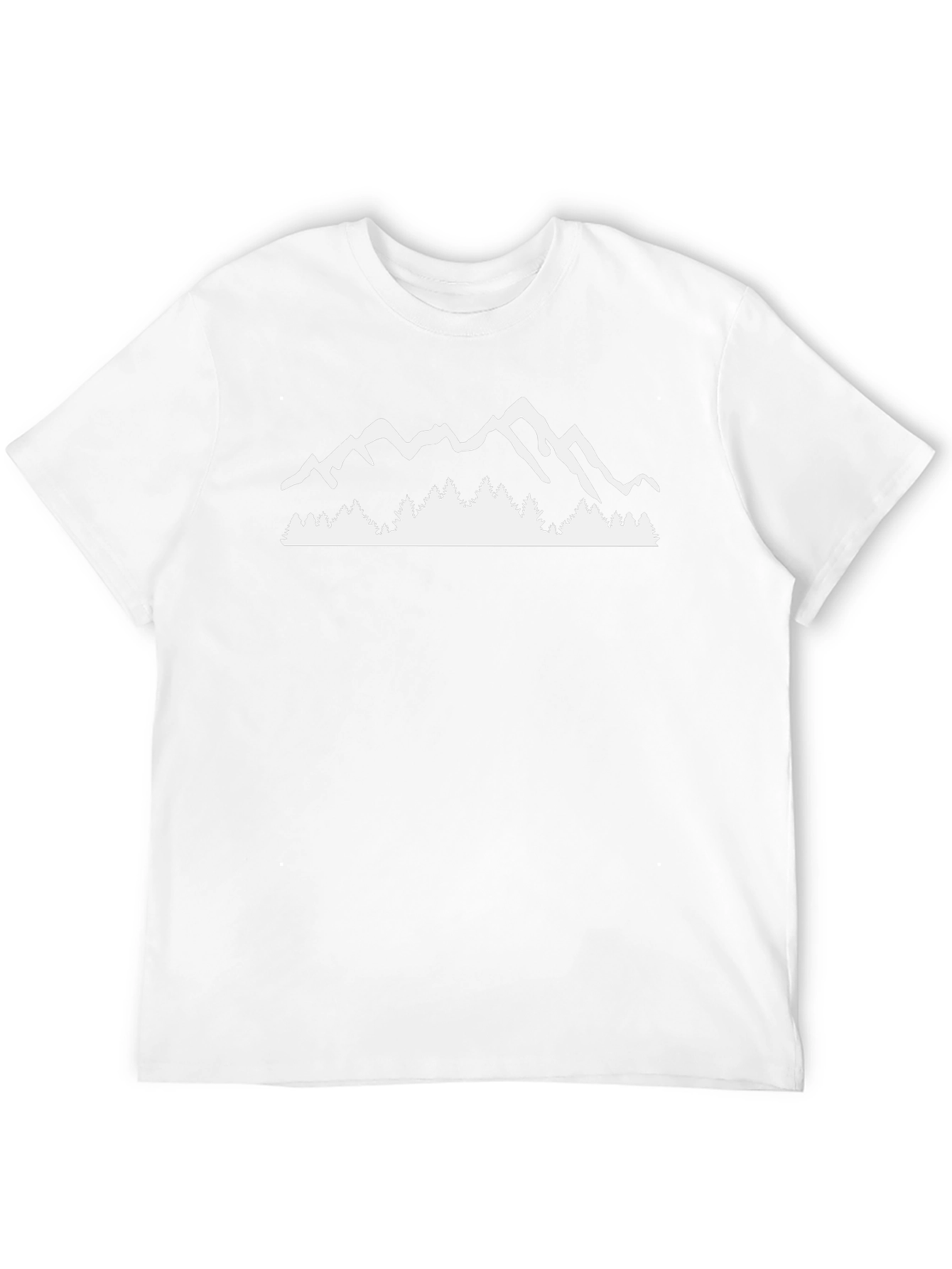 Mountain Scene Graphic Tee - Black