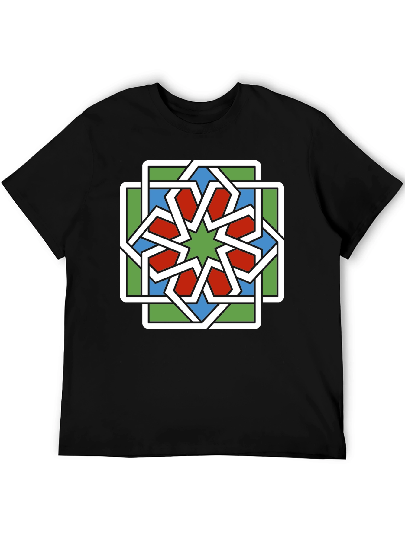 Geometric Star Pattern T-Shirt