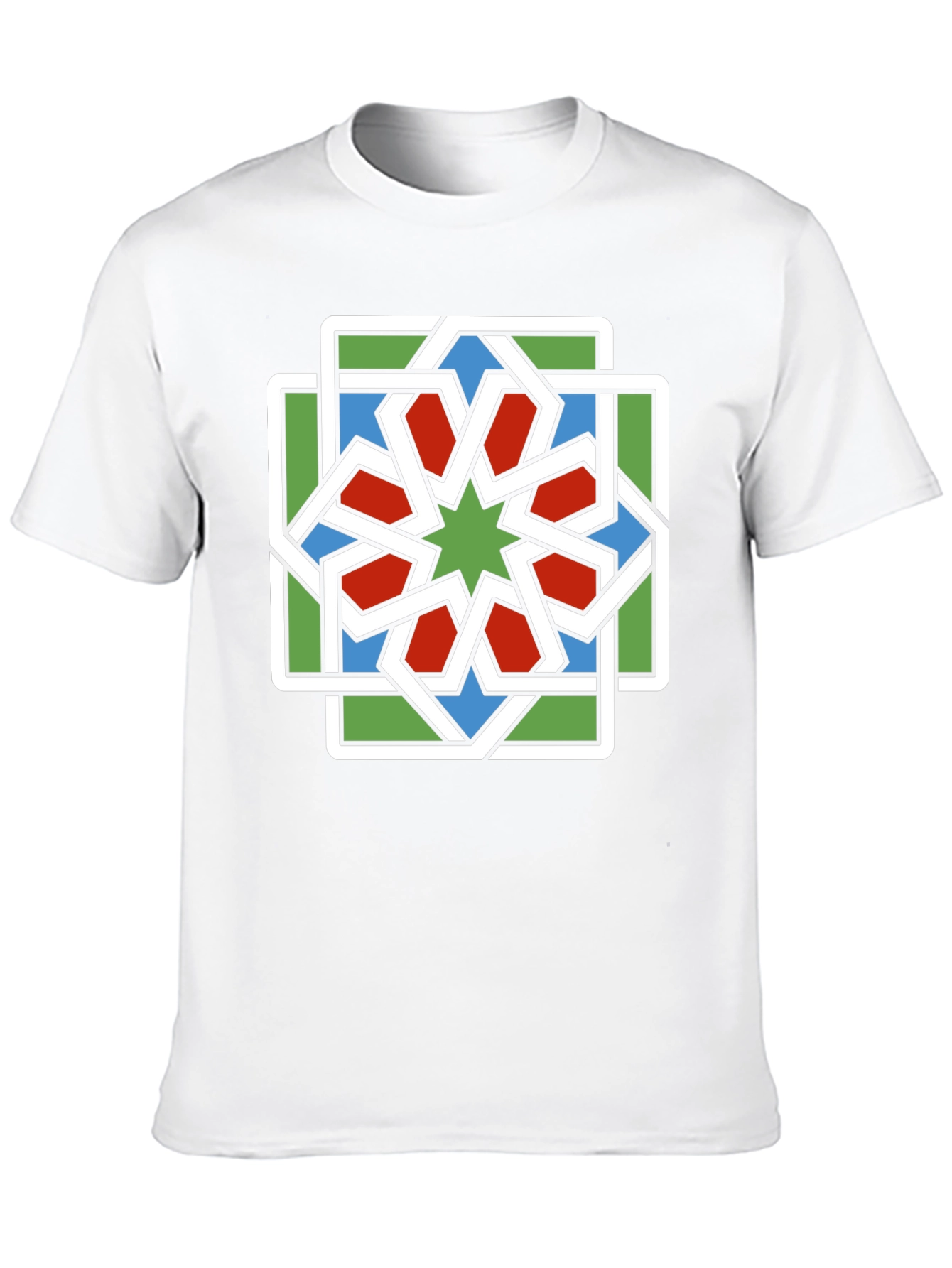 Geometric Star Pattern T-Shirt