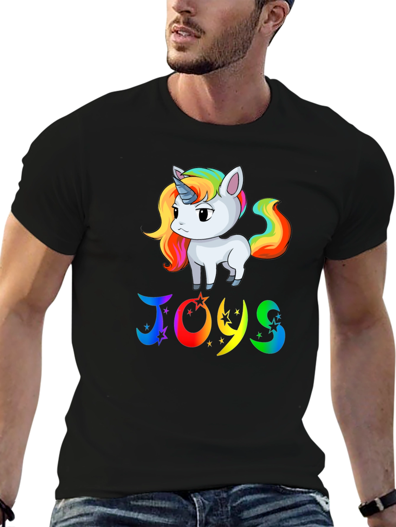 Rainbow Unicorn JOYS Graphic Tee