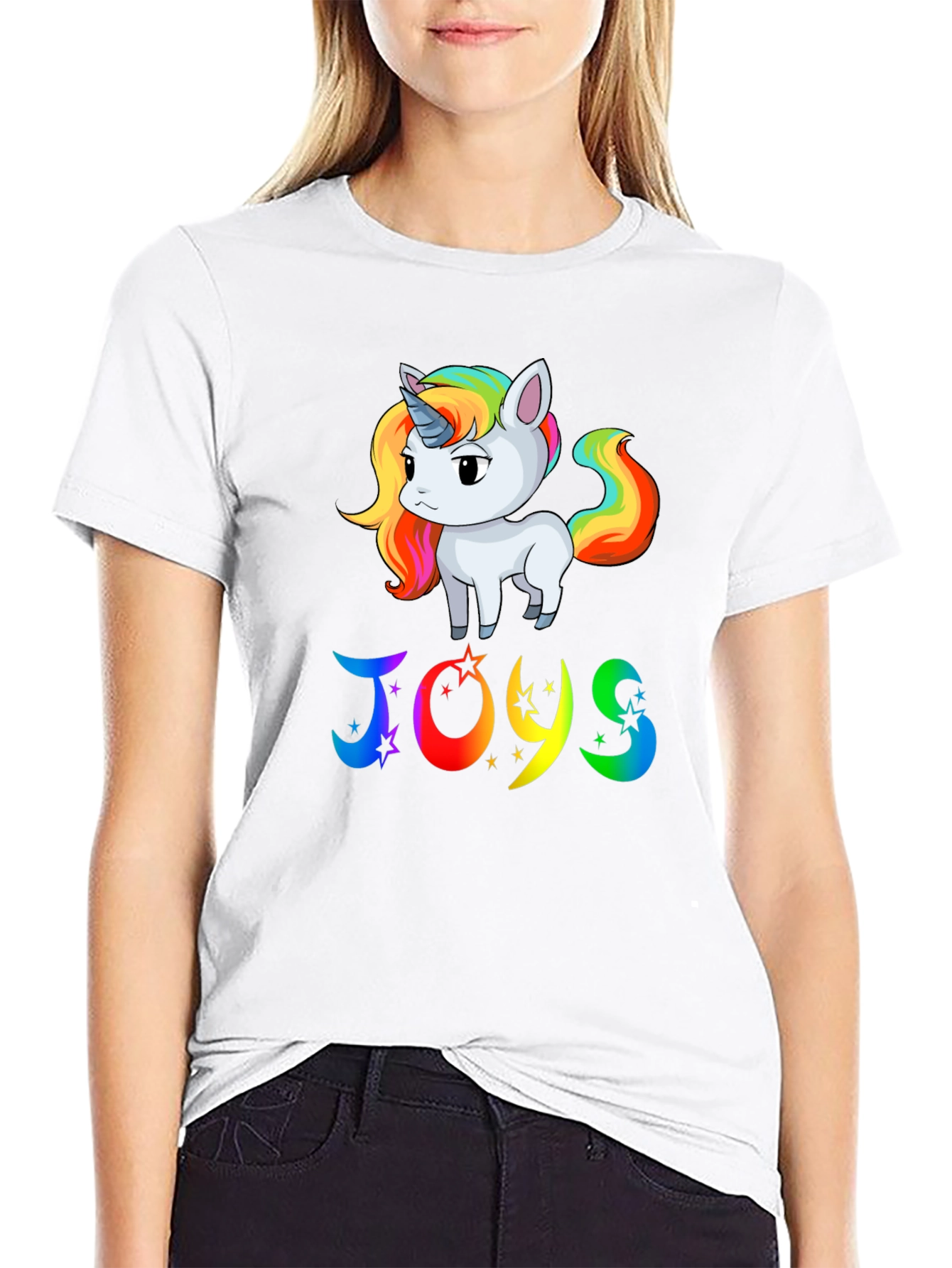 Rainbow Unicorn JOYS Graphic Tee