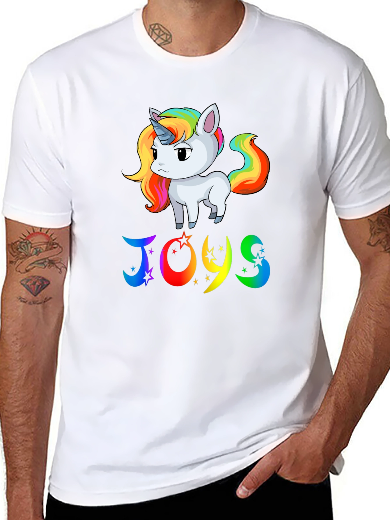 Rainbow Unicorn JOYS Graphic Tee