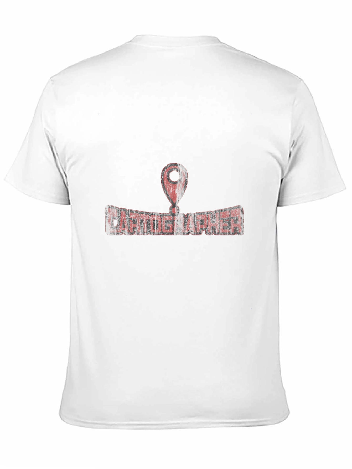 Cartographer T-Shirt - Black with Map Pin Design