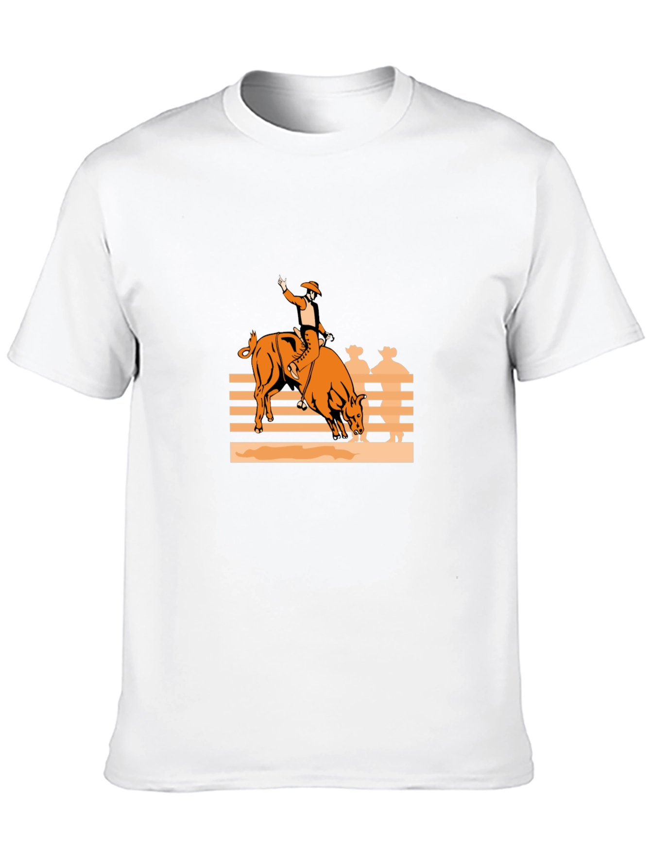 Bull Rider Graphic Tee - Black Cotton Comfort
