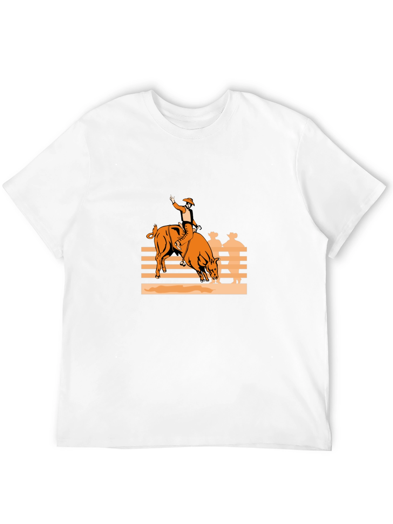 Bull Rider Graphic Tee - Black Cotton Comfort