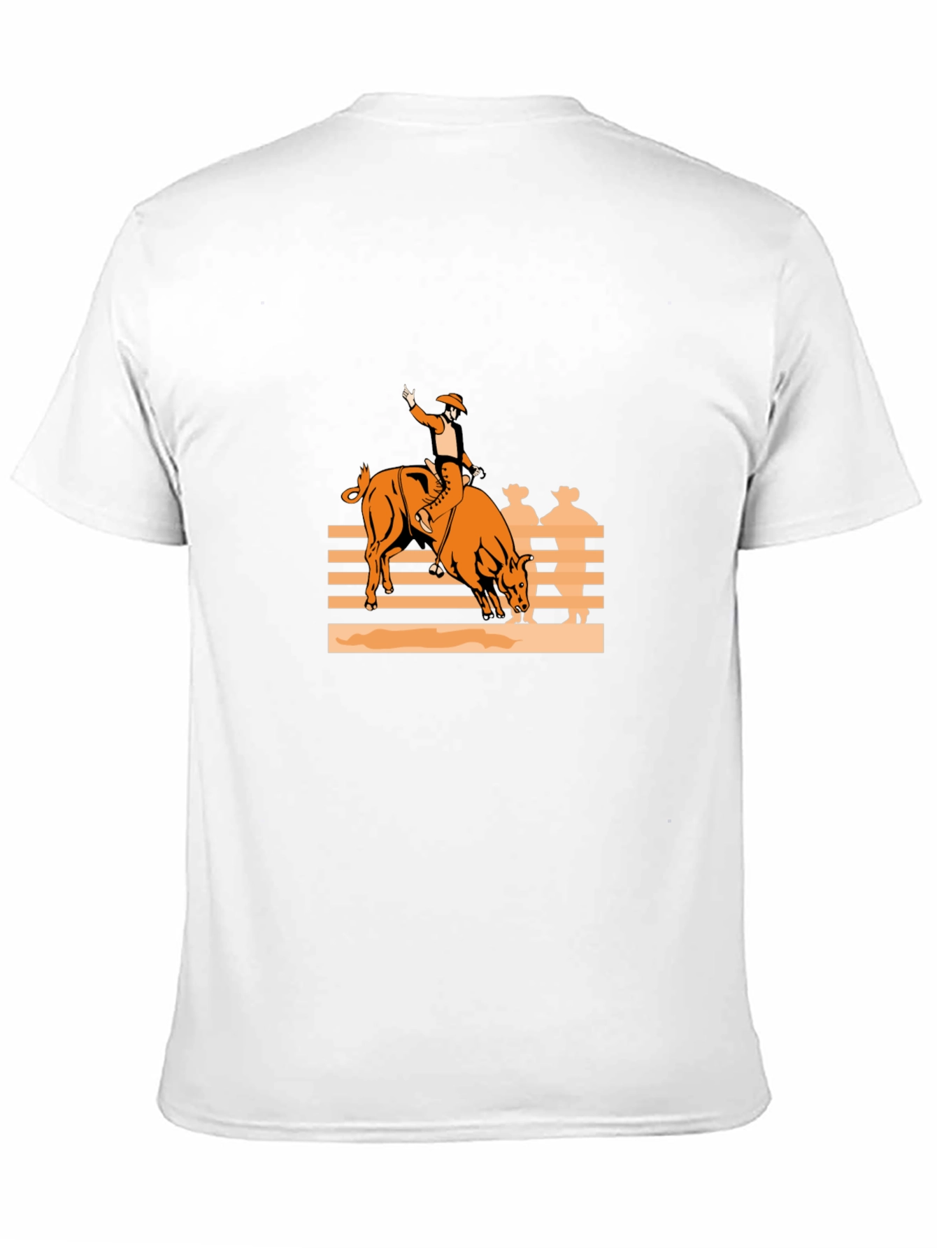 Bull Rider Graphic Tee - Black Cotton Comfort