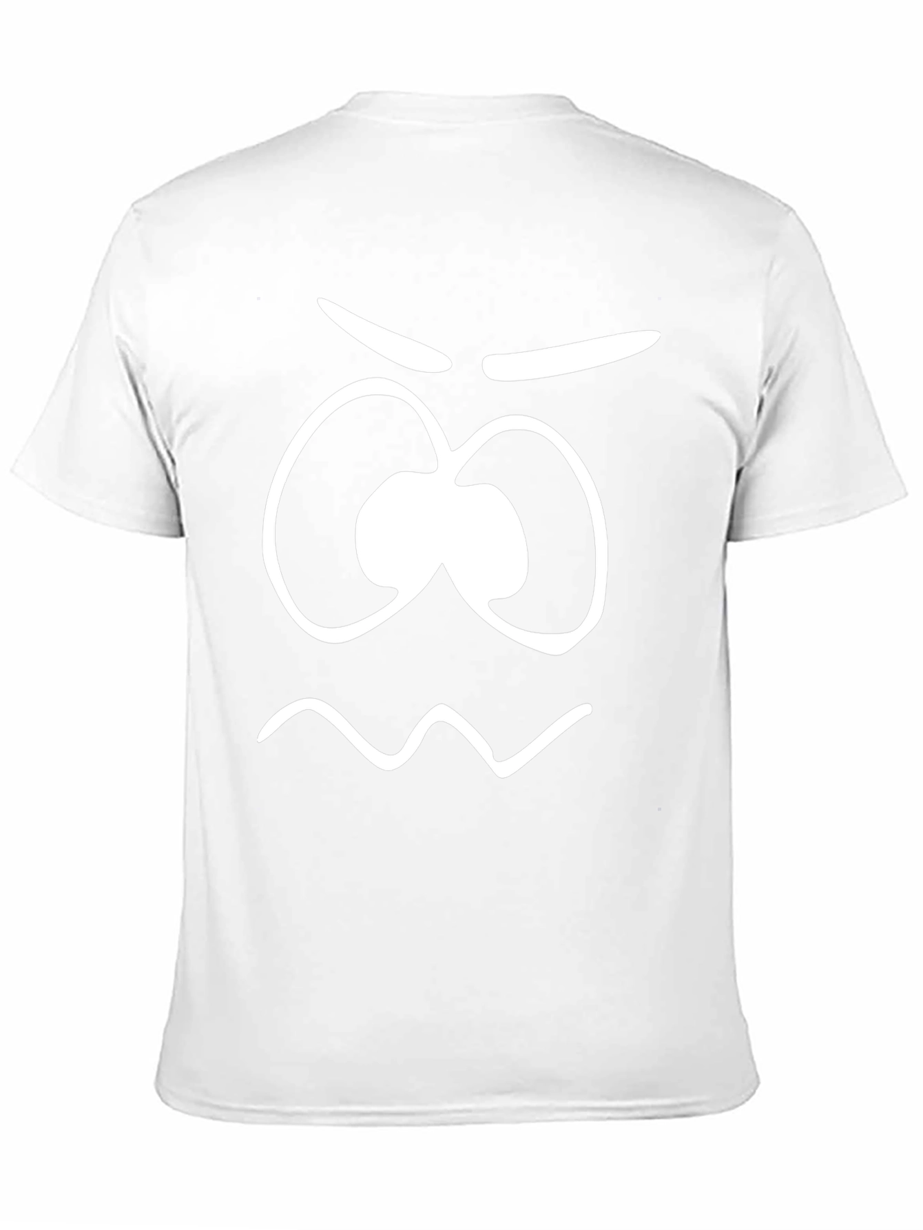 Funny Grumpy Face Graphic Tee - Black Cotton T-Shirt
