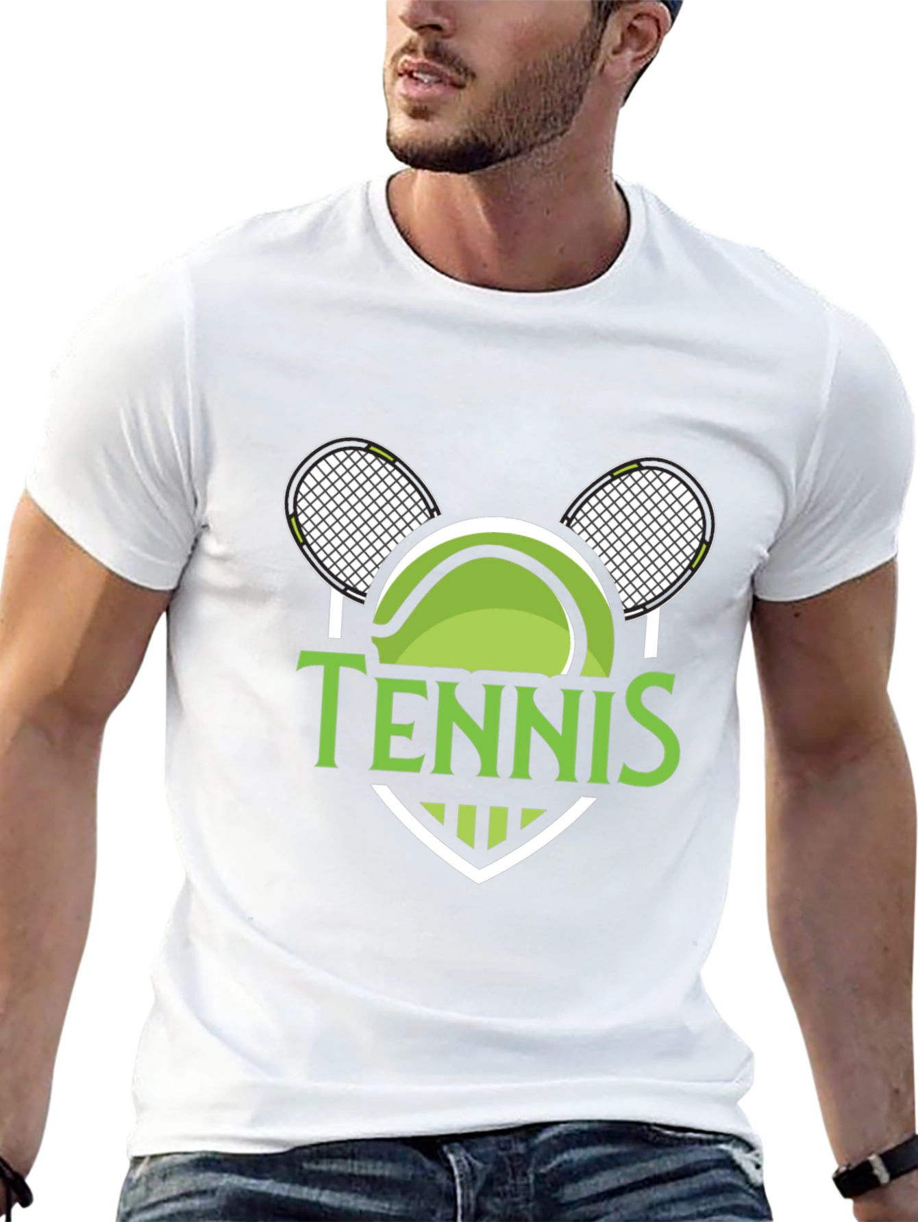 Tennis Graphic T-Shirt for Men