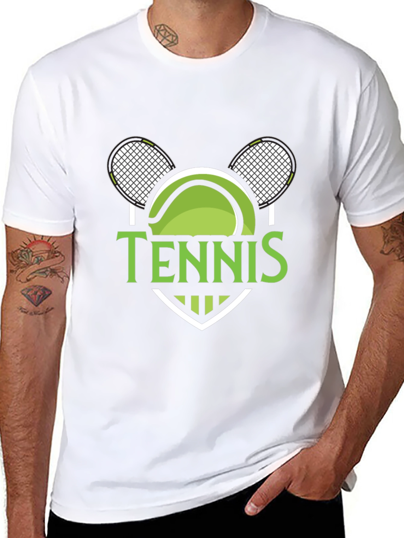 Tennis Graphic T-Shirt for Men