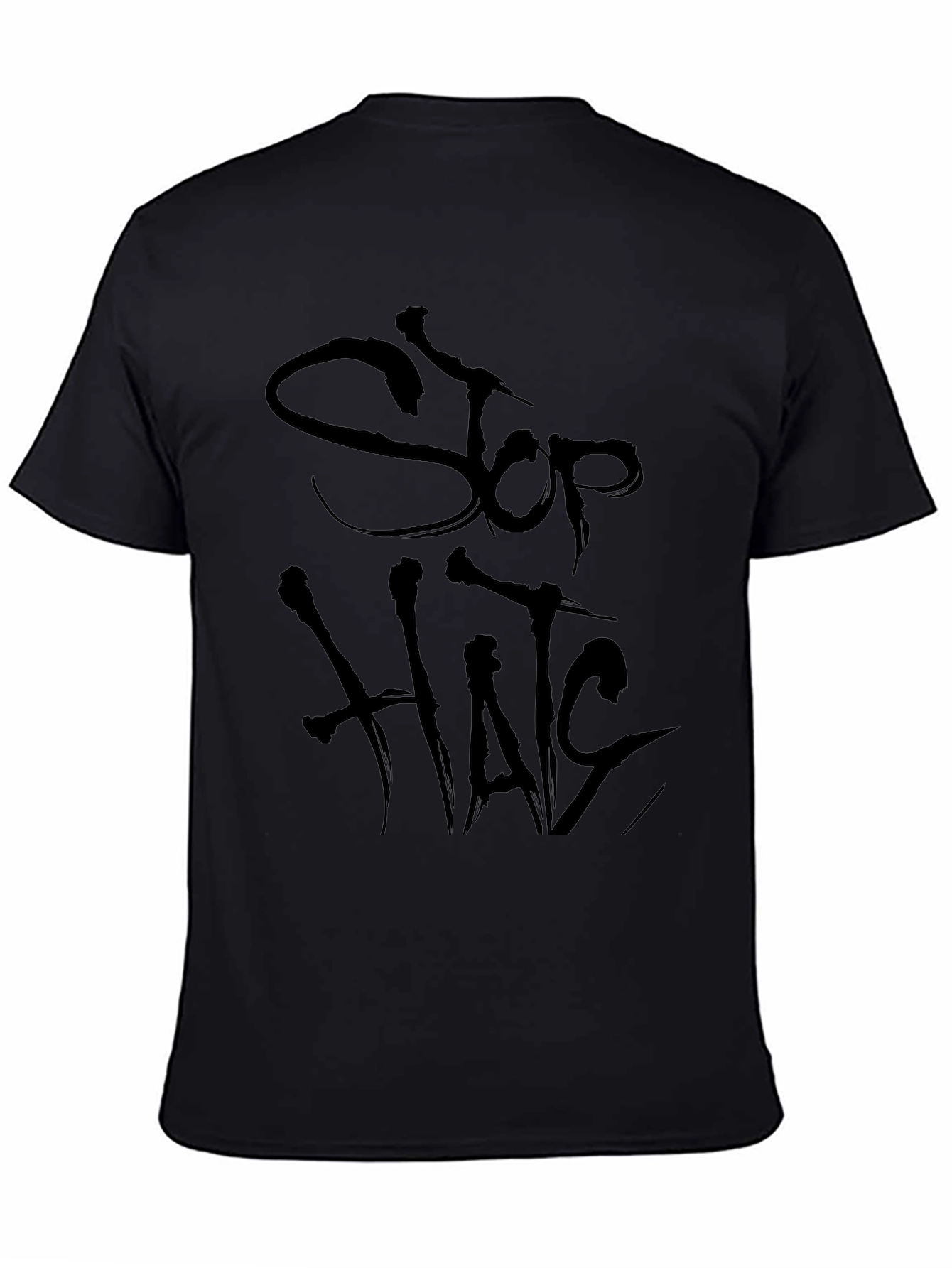 Stop Hate Black T-Shirt - Anti-Bullying Tee