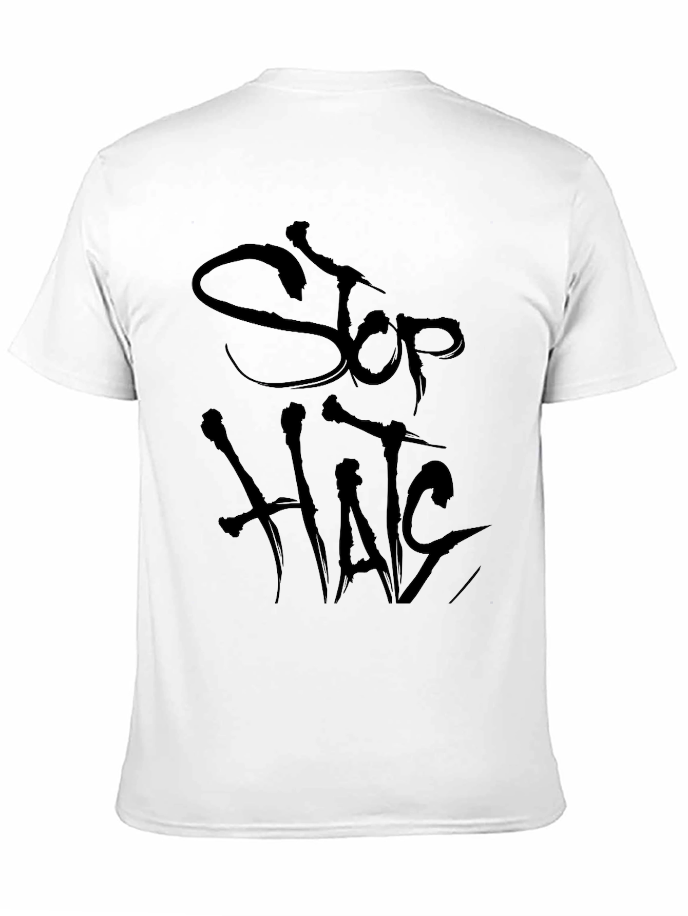 Stop Hate Black T-Shirt - Anti-Bullying Tee
