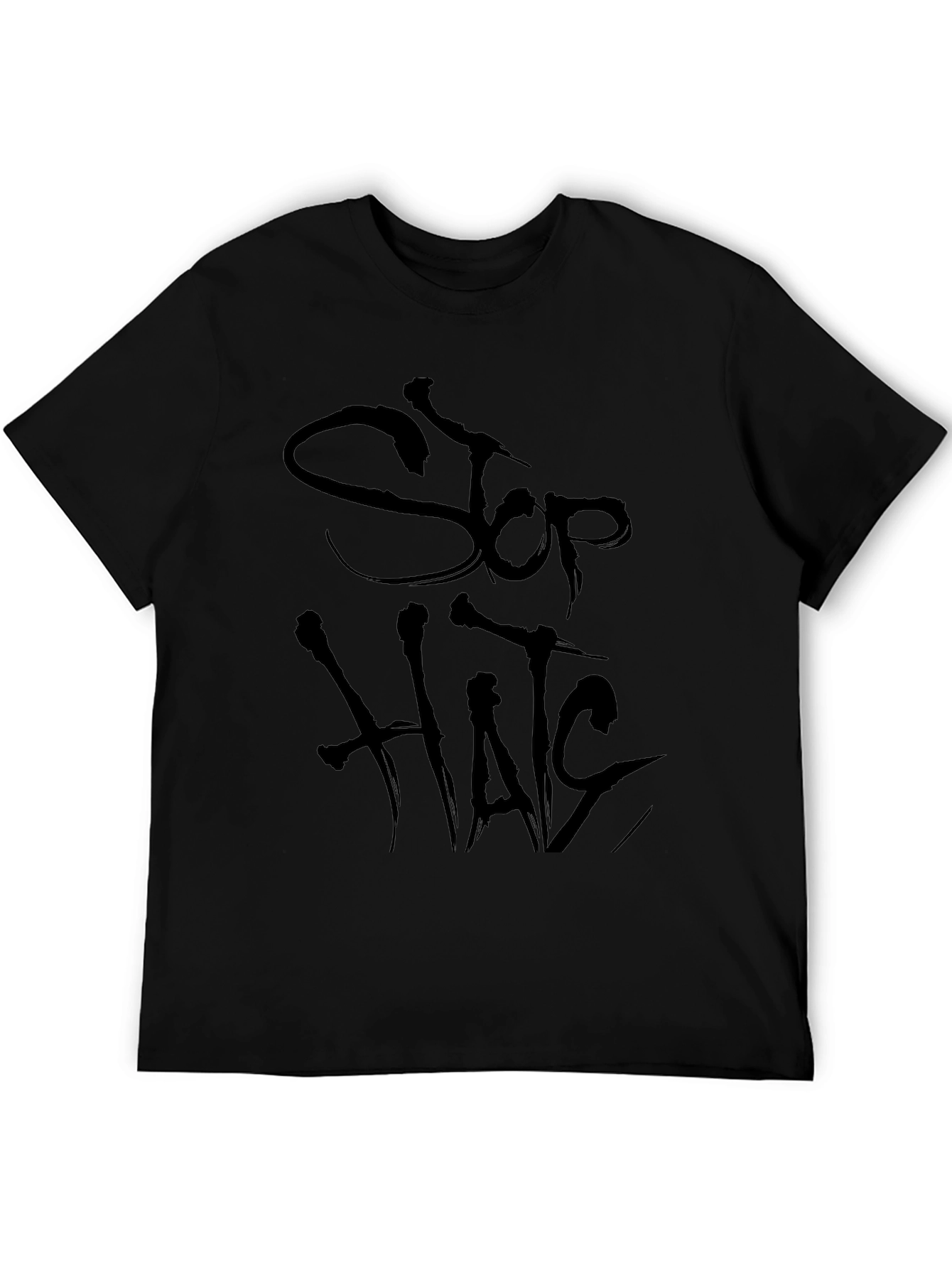 Stop Hate Black T-Shirt - Anti-Bullying Tee