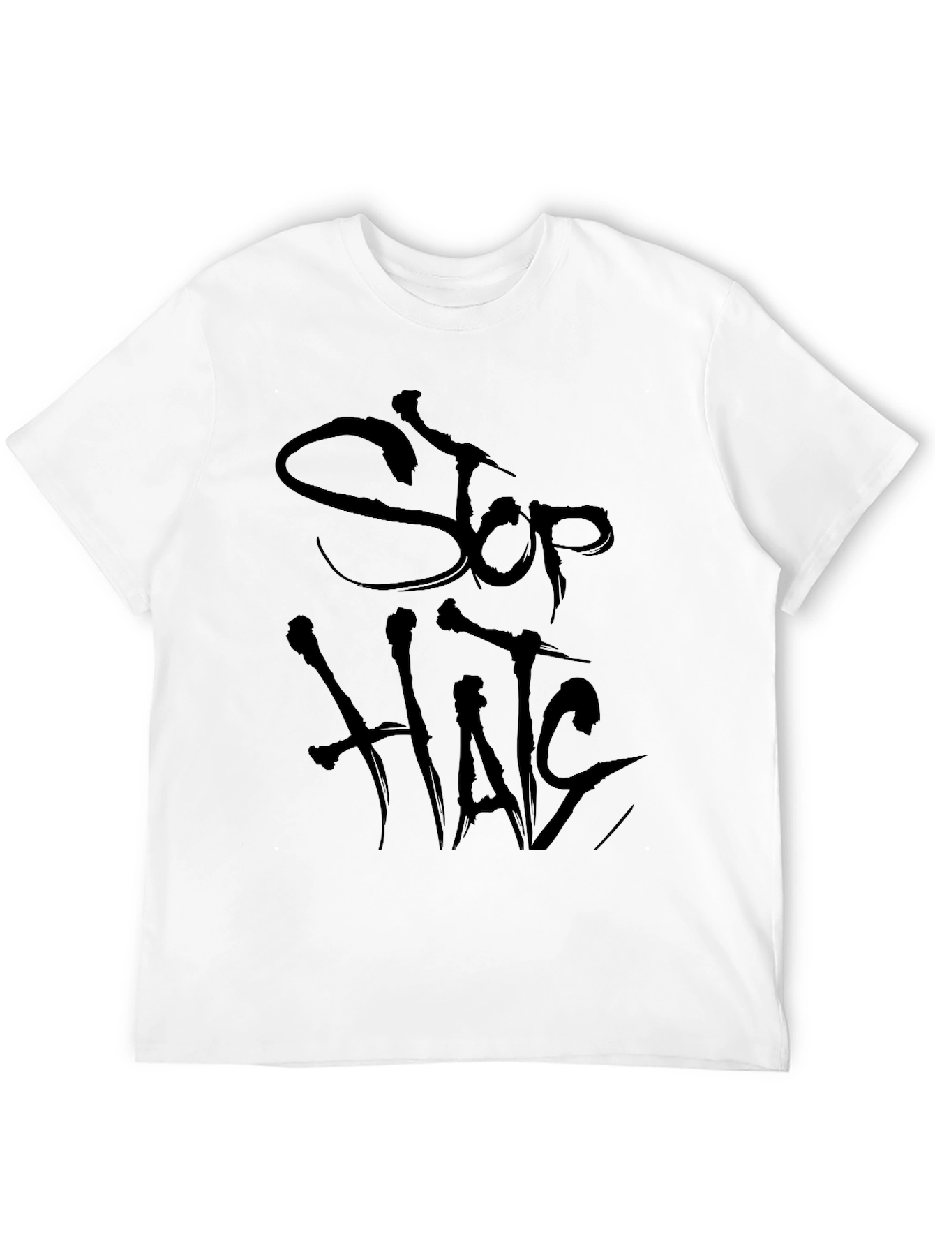 Stop Hate Black T-Shirt - Anti-Bullying Tee