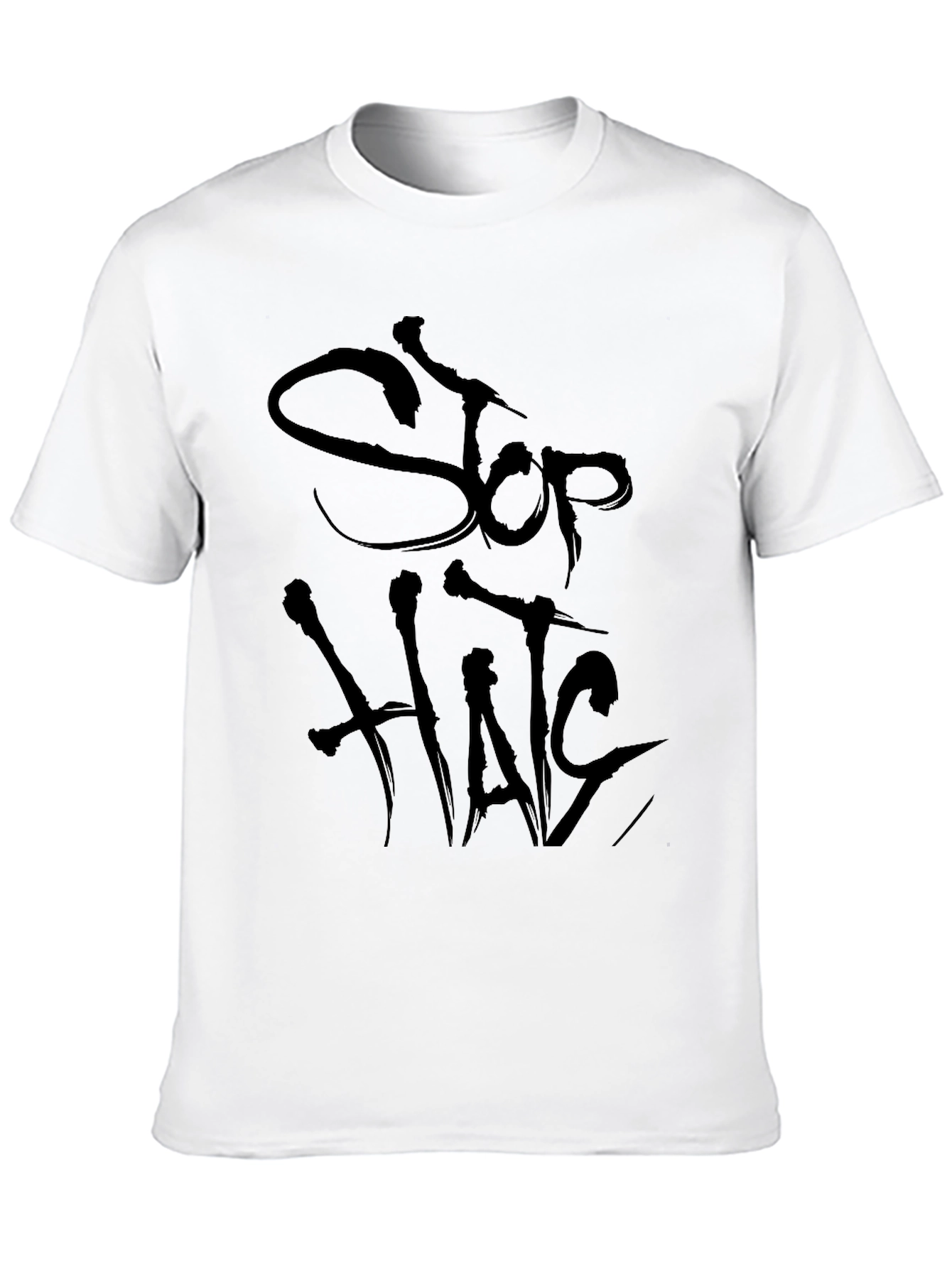 Stop Hate Black T-Shirt - Anti-Bullying Tee