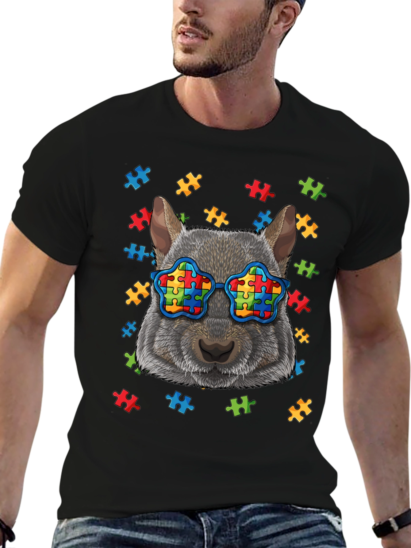 Autism Awareness Squirrel T-Shirt