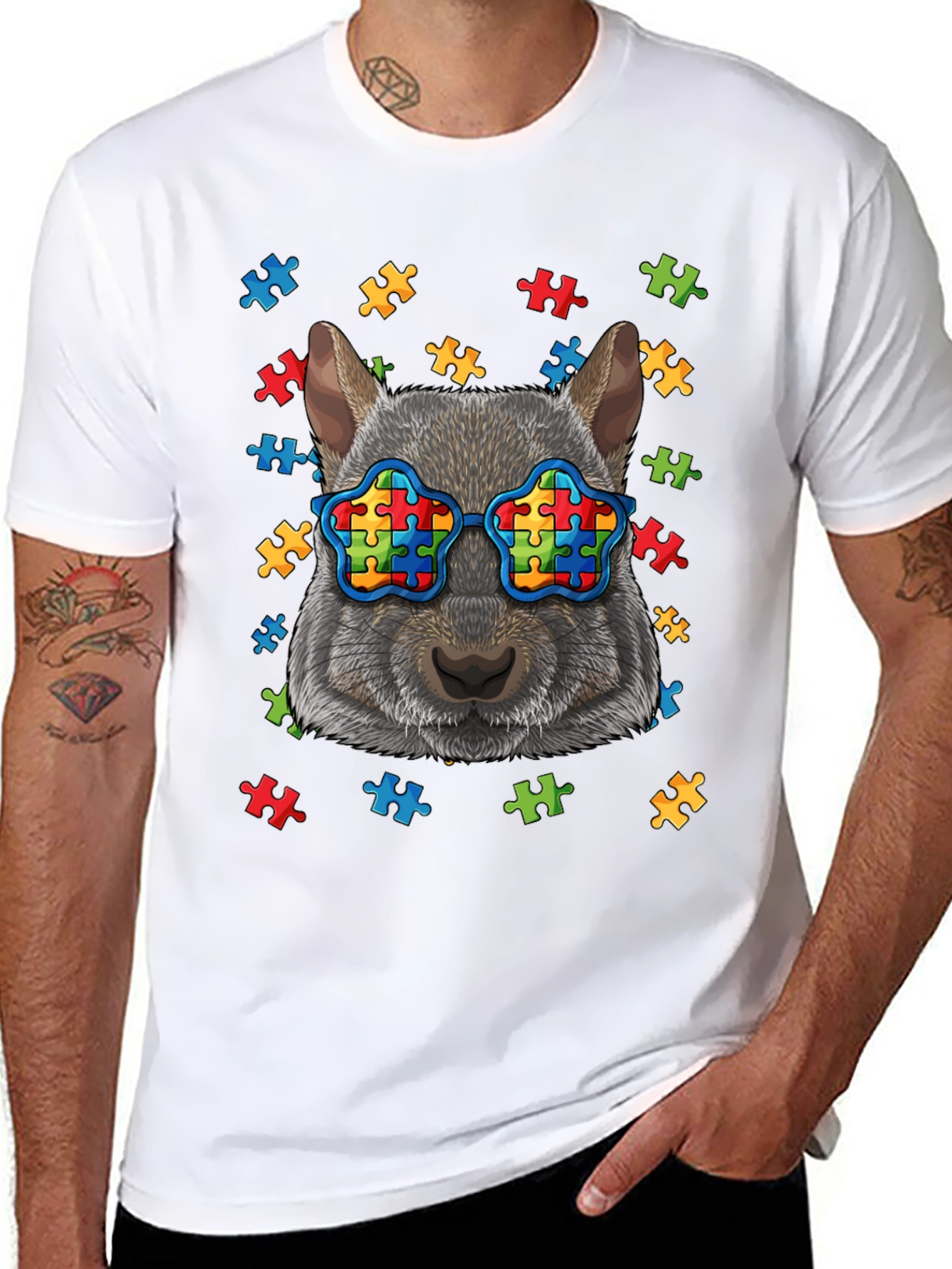 Autism Awareness Squirrel T-Shirt