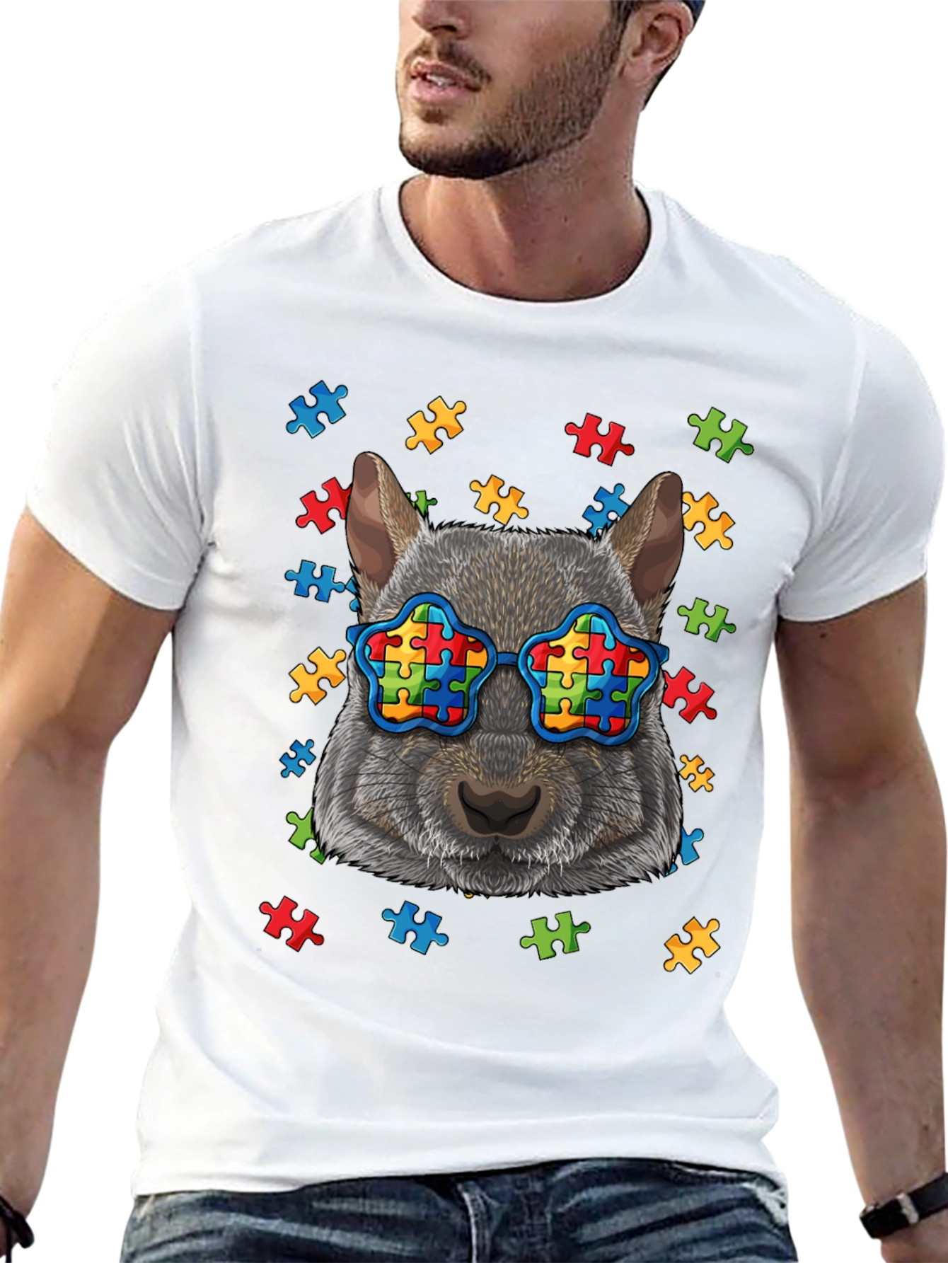 Autism Awareness Squirrel T-Shirt
