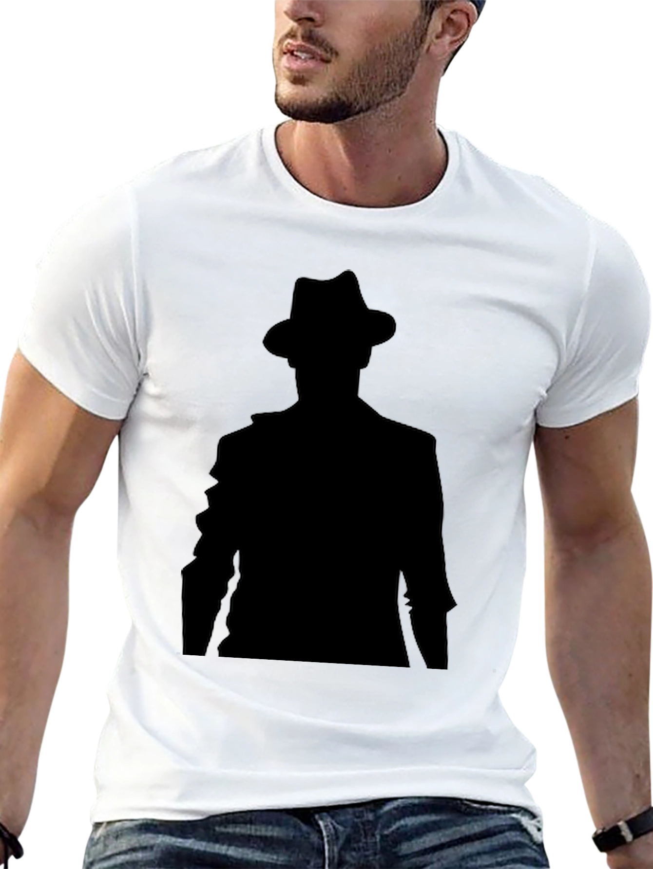 Mystery Man Black T-Shirt
