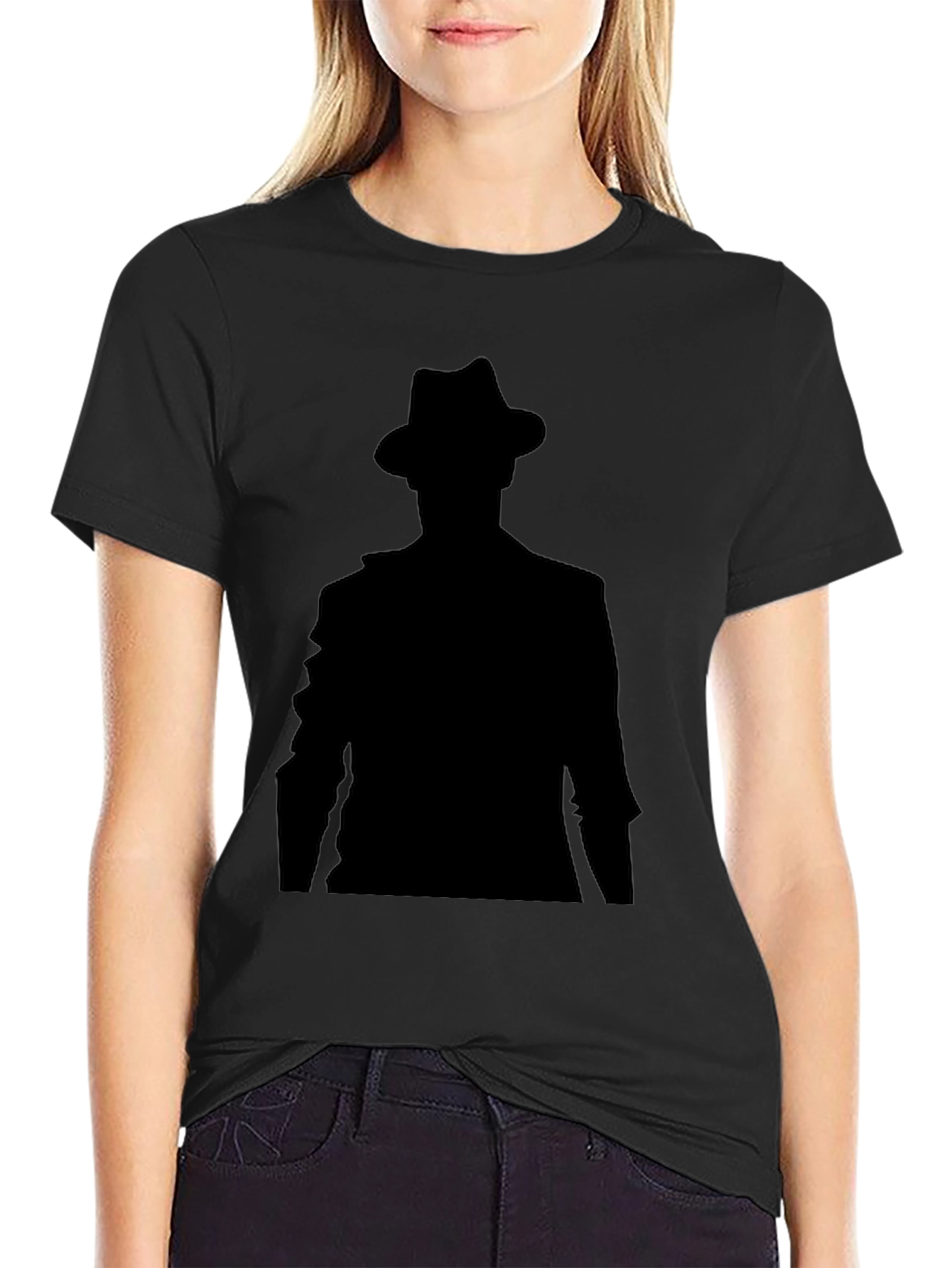 Mystery Man Black T-Shirt