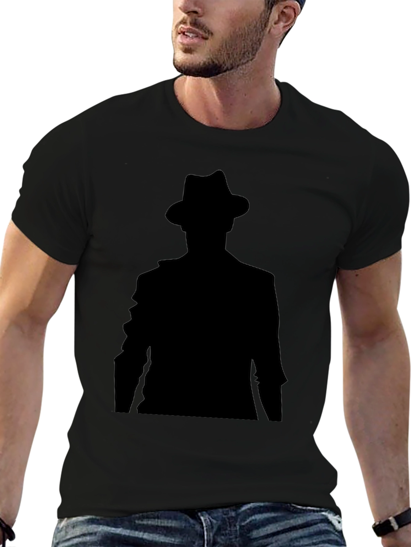 Mystery Man Black T-Shirt