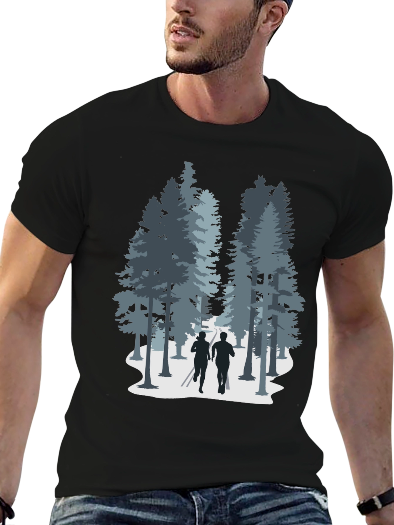 Nature Run Black Tee