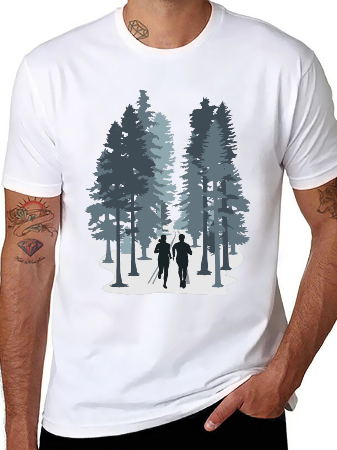 Nature Run Black Tee