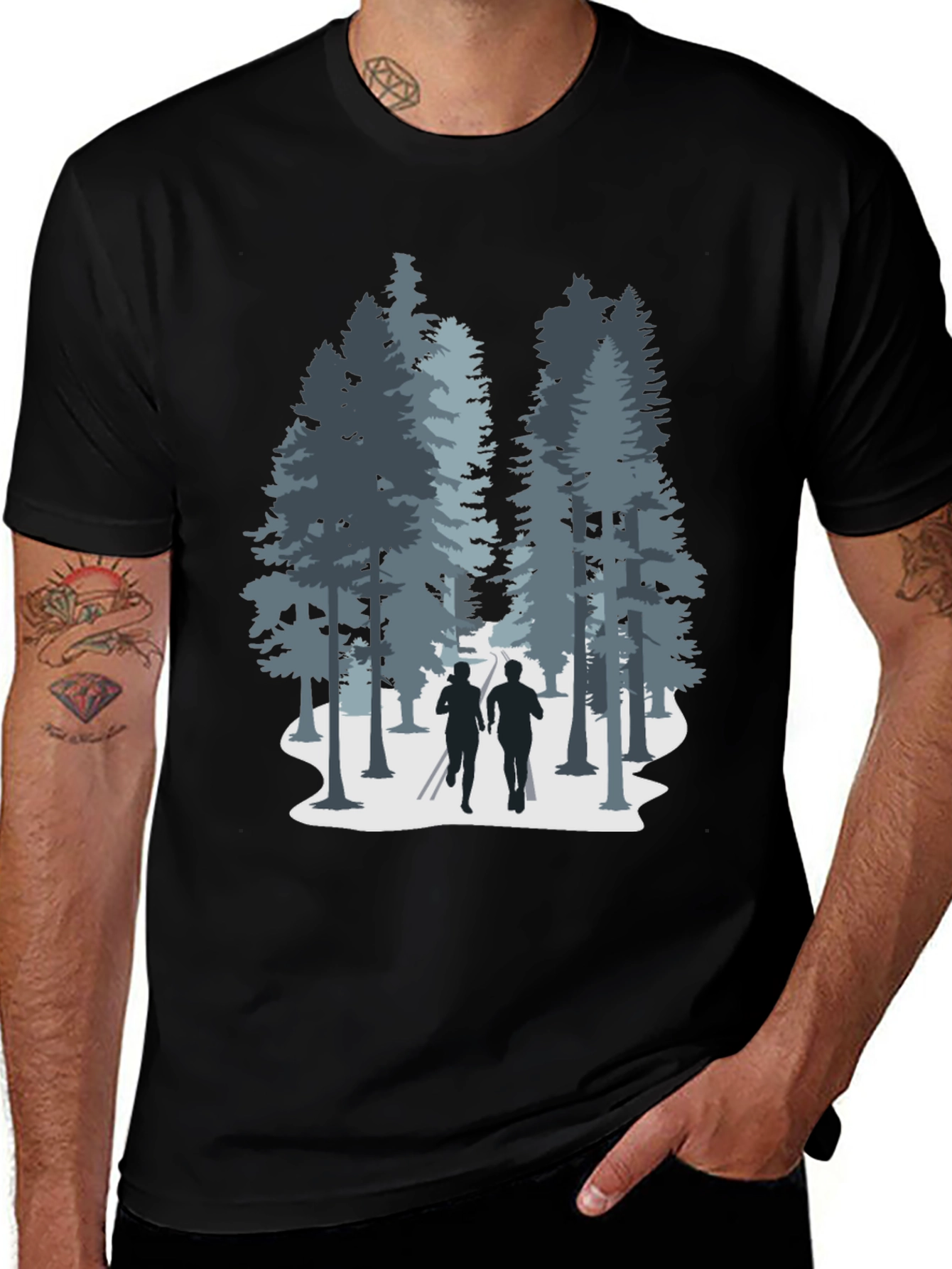 Nature Run Black Tee