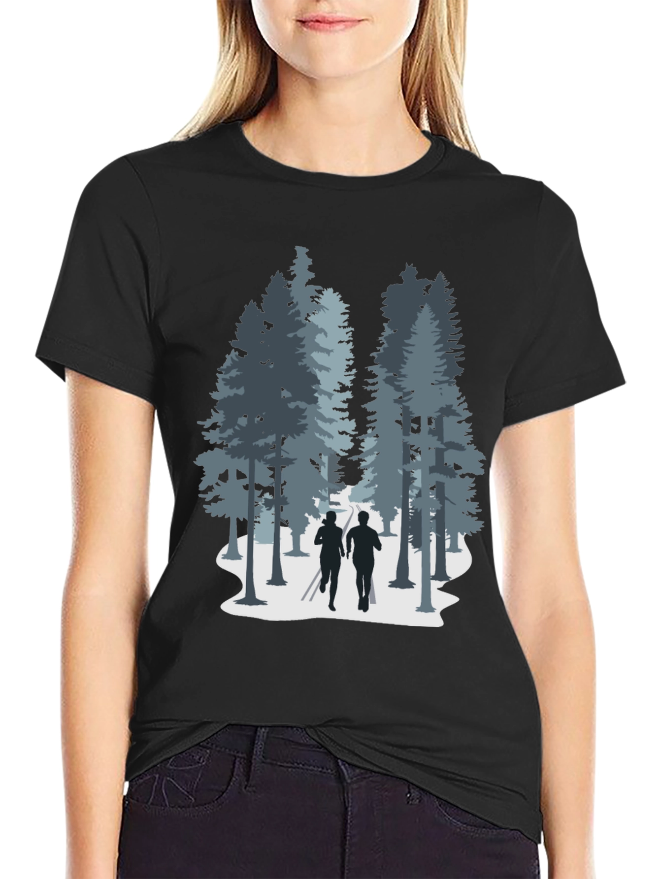 Nature Run Black Tee