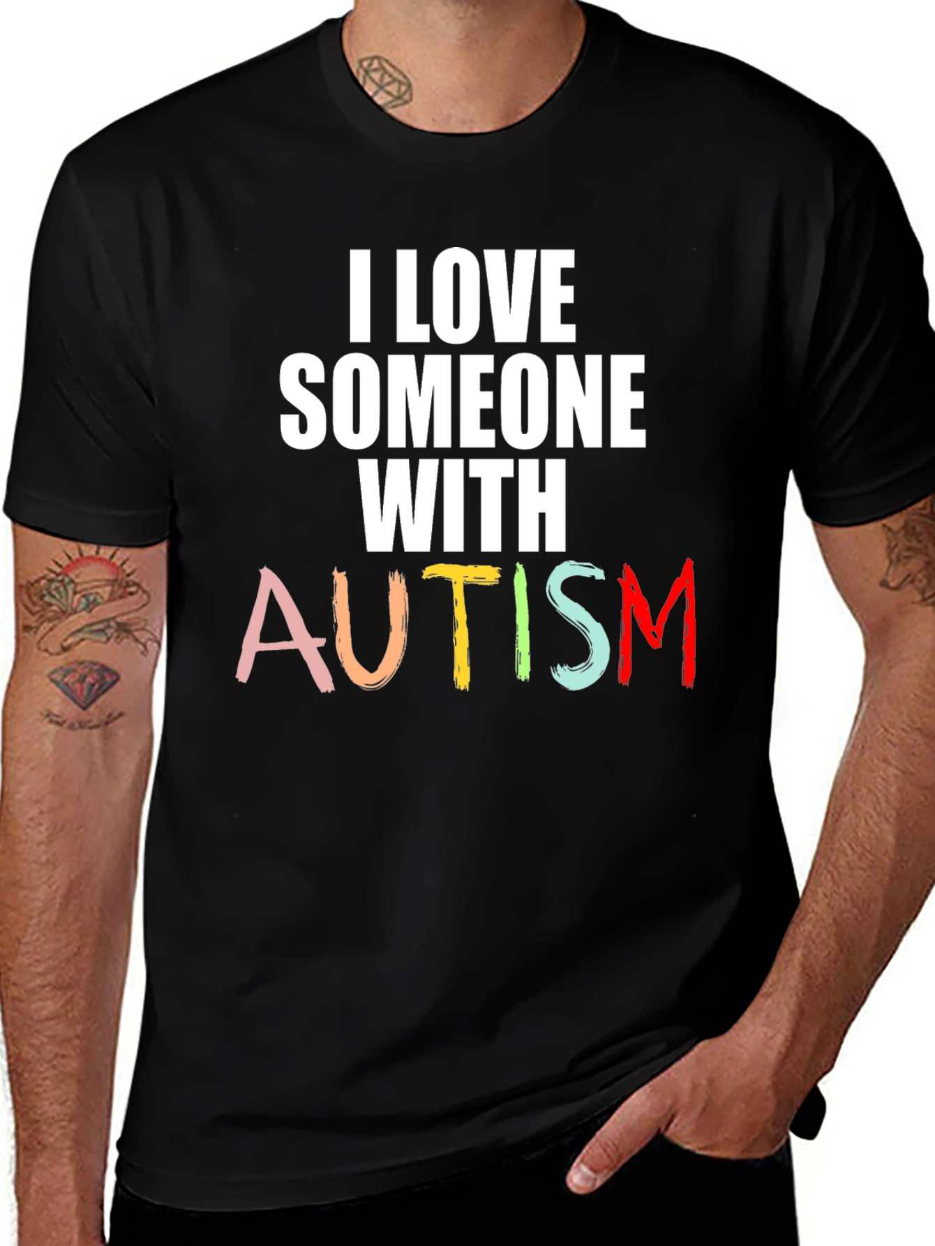 I Love Someone with Autism Awareness T-Shirt
