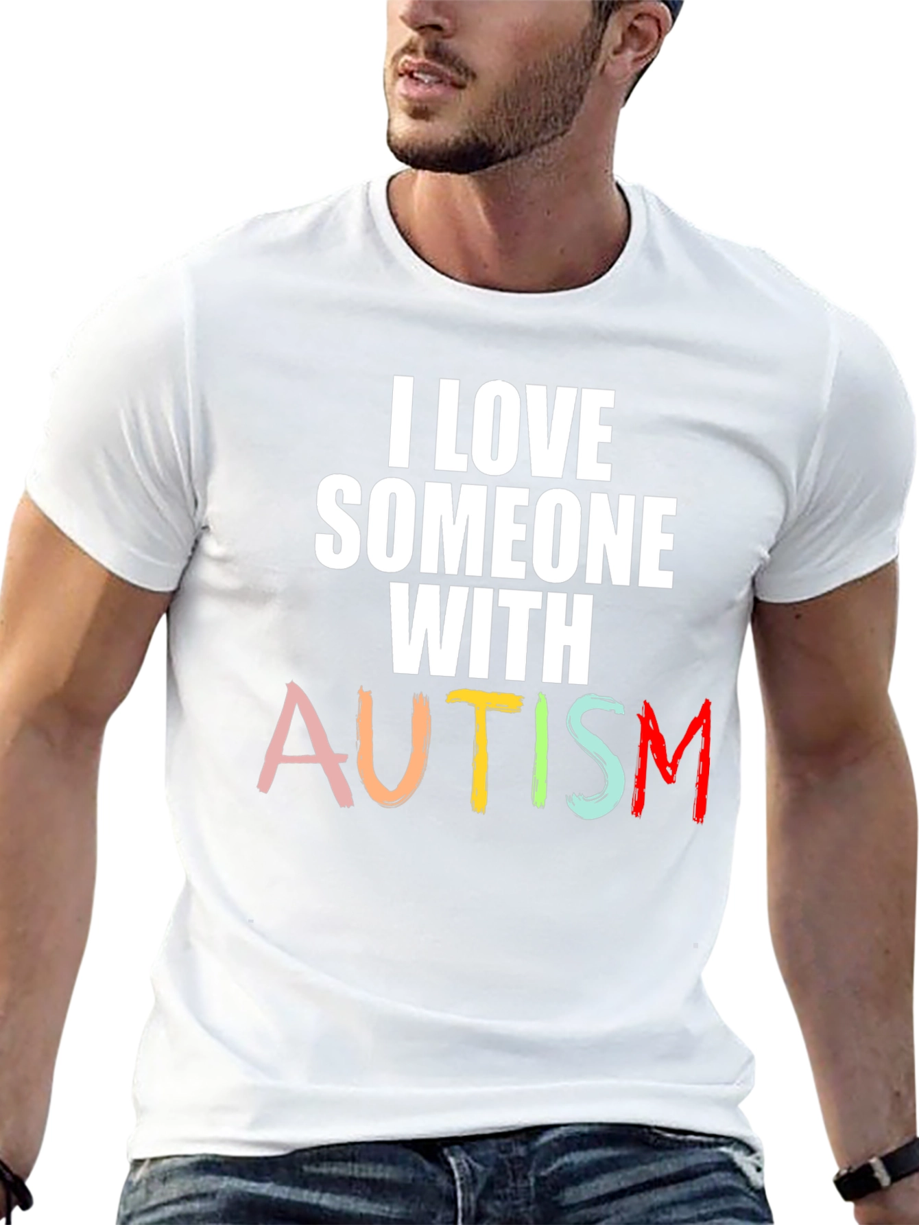 I Love Someone with Autism Awareness T-Shirt