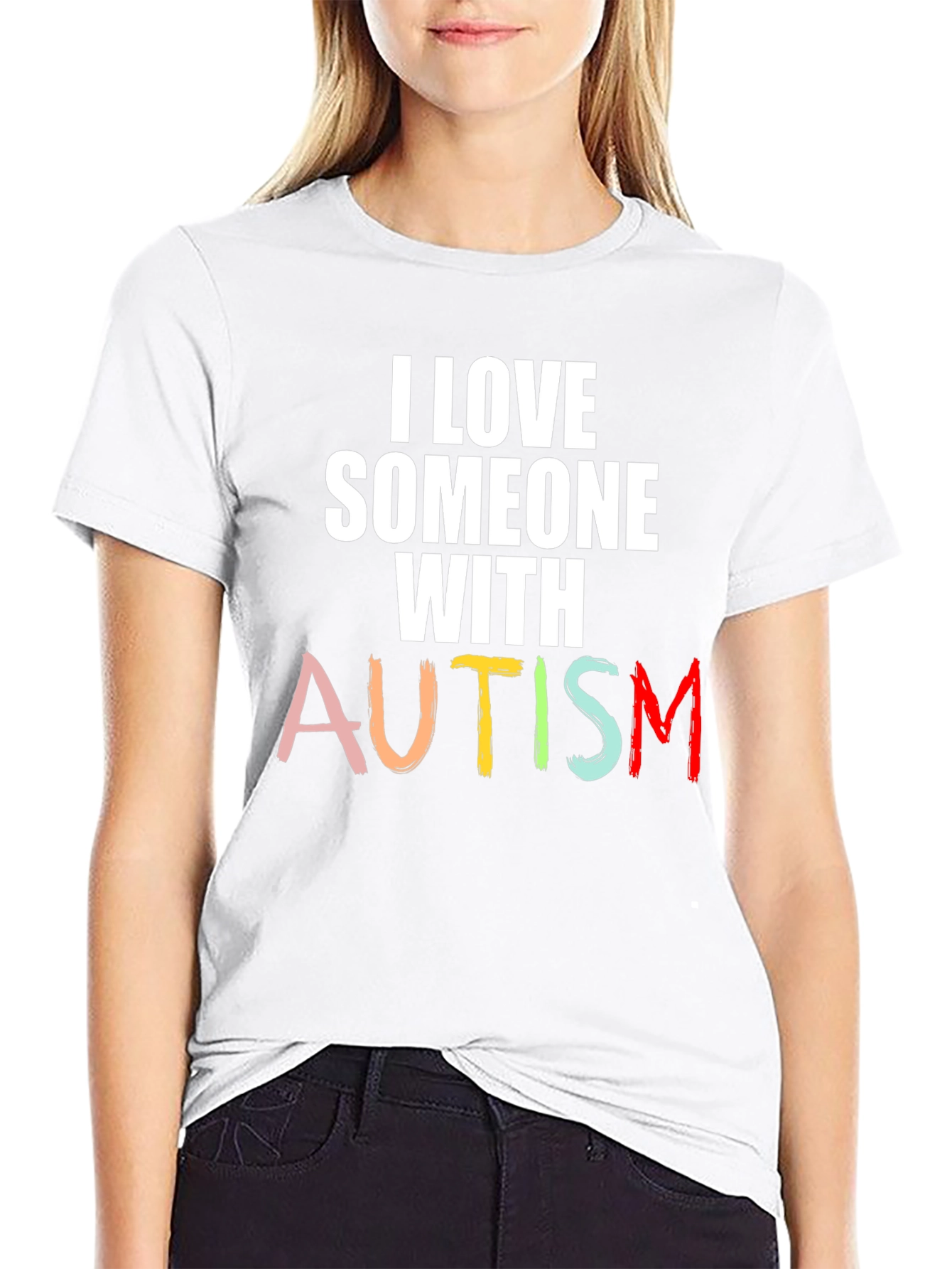 I Love Someone with Autism Awareness T-Shirt