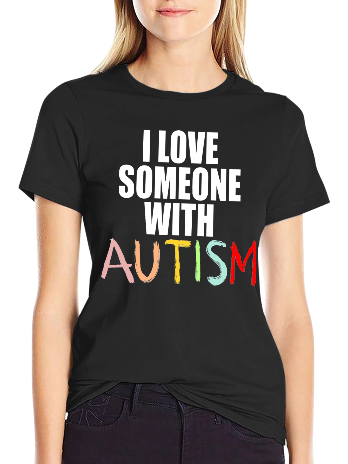 I Love Someone with Autism Awareness T-Shirt