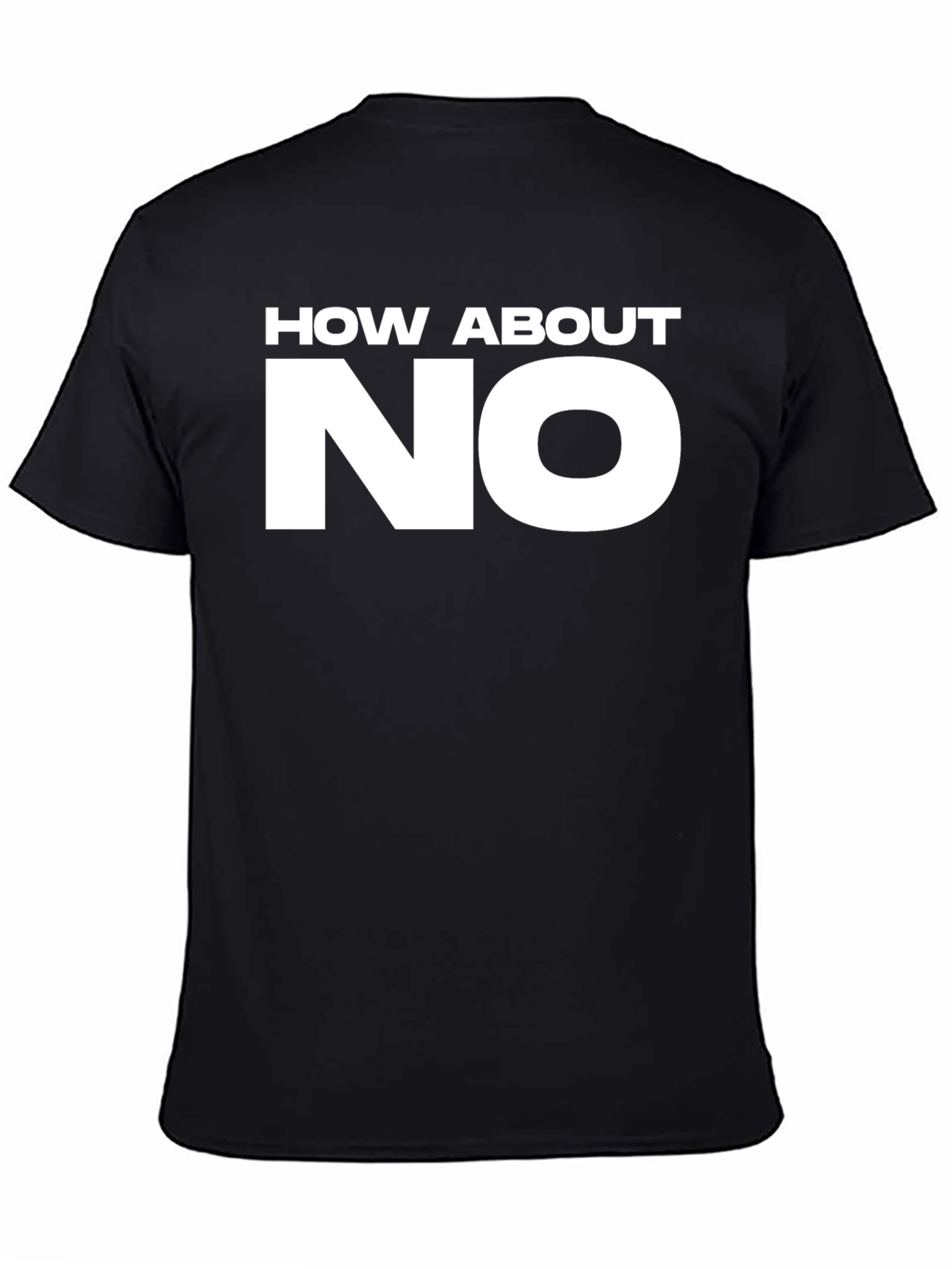 How About NO Graphic T-Shirt - Bold Statement Tee