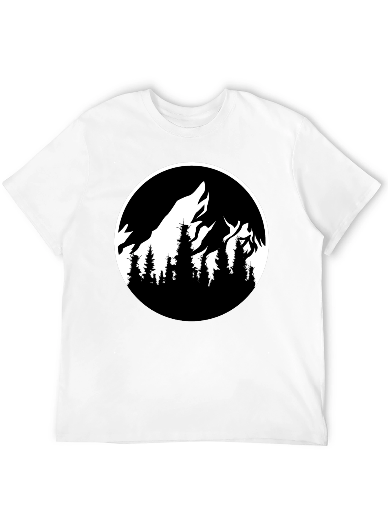 Mountainscape Graphic Black T-Shirt