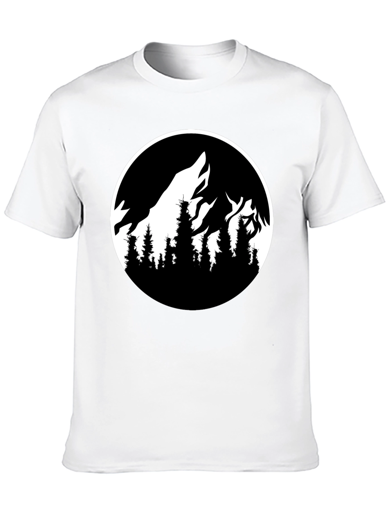 Mountainscape Graphic Black T-Shirt