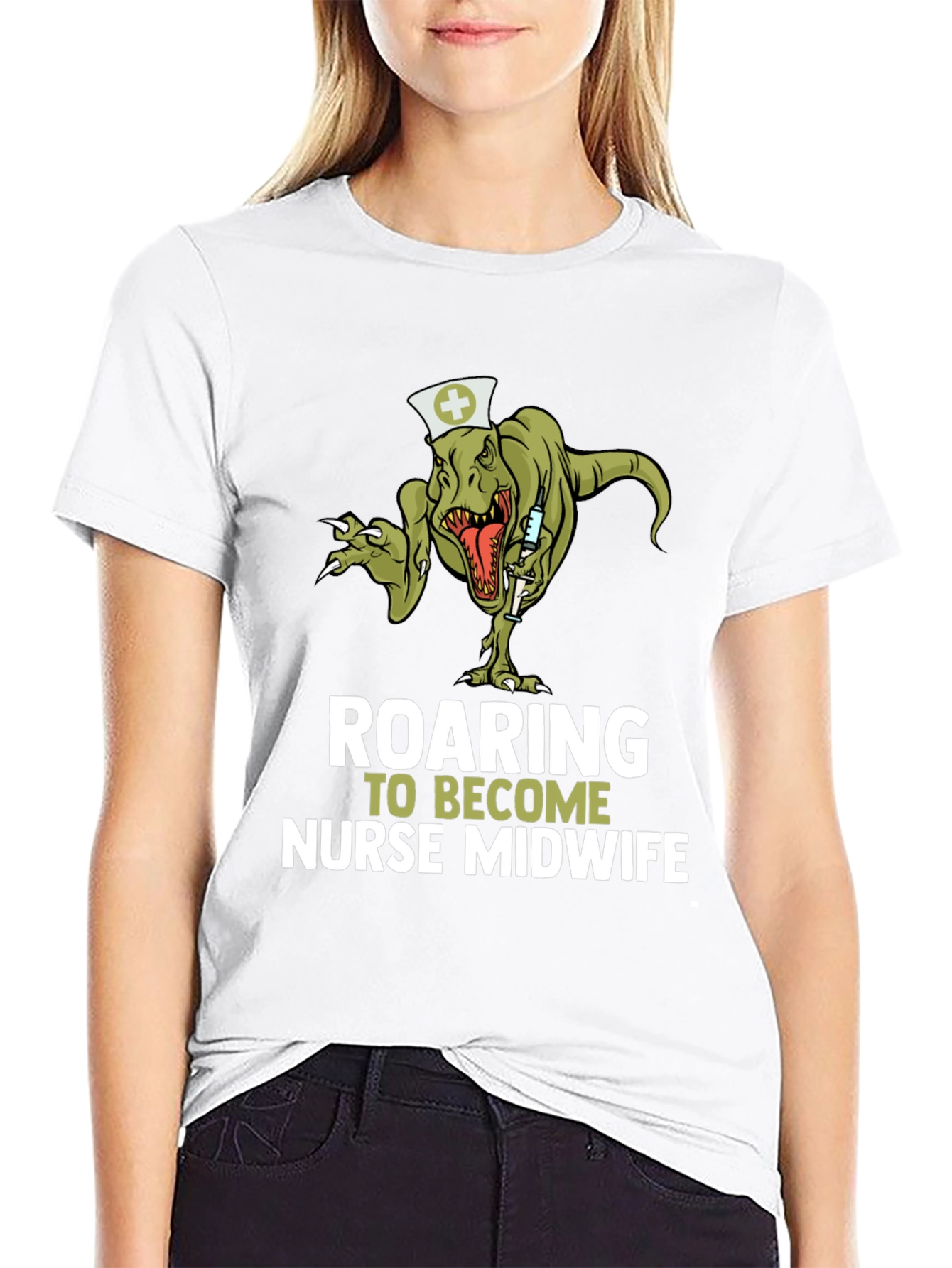 Roaring Nurse Midwife T-Shirt