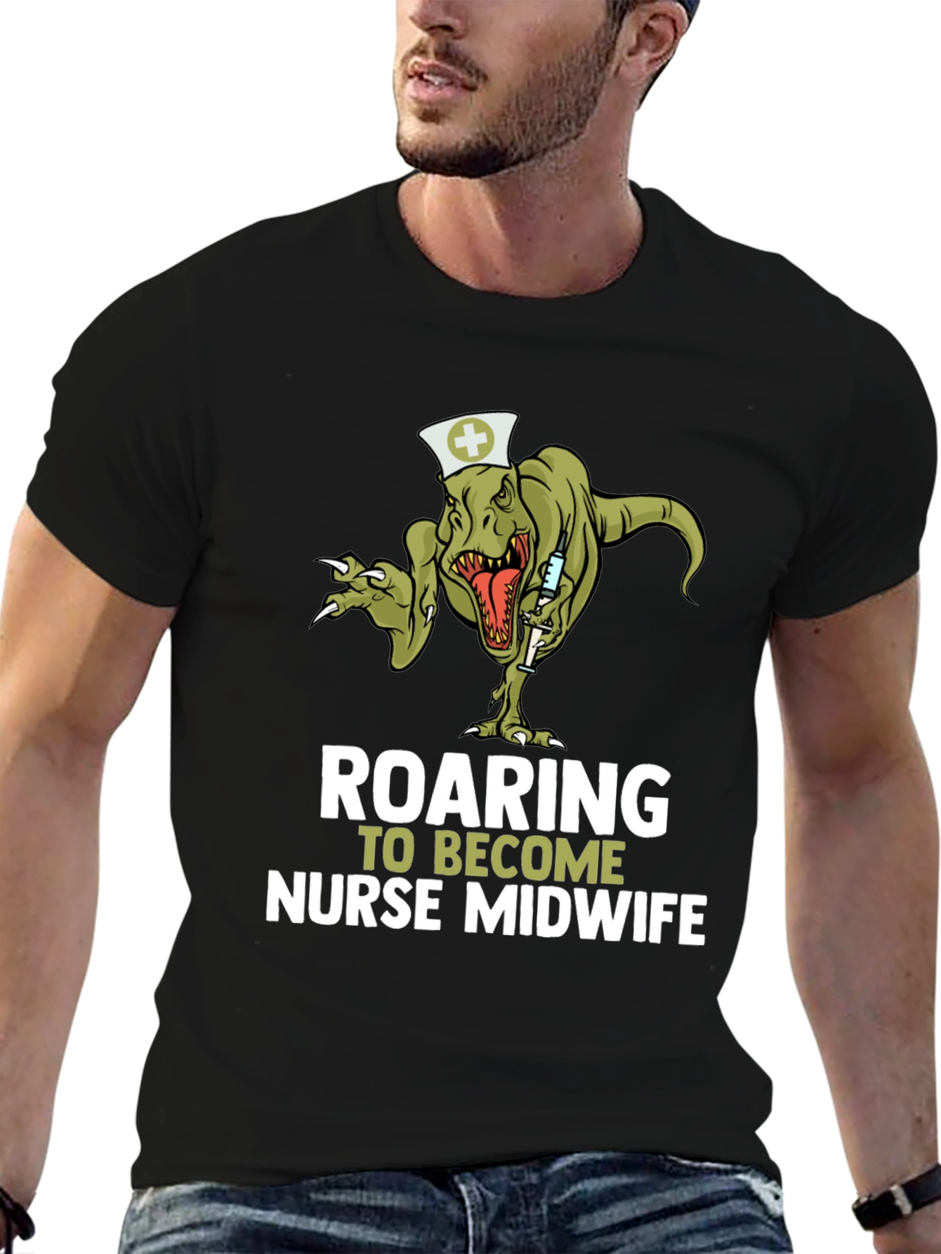 Roaring Nurse Midwife T-Shirt
