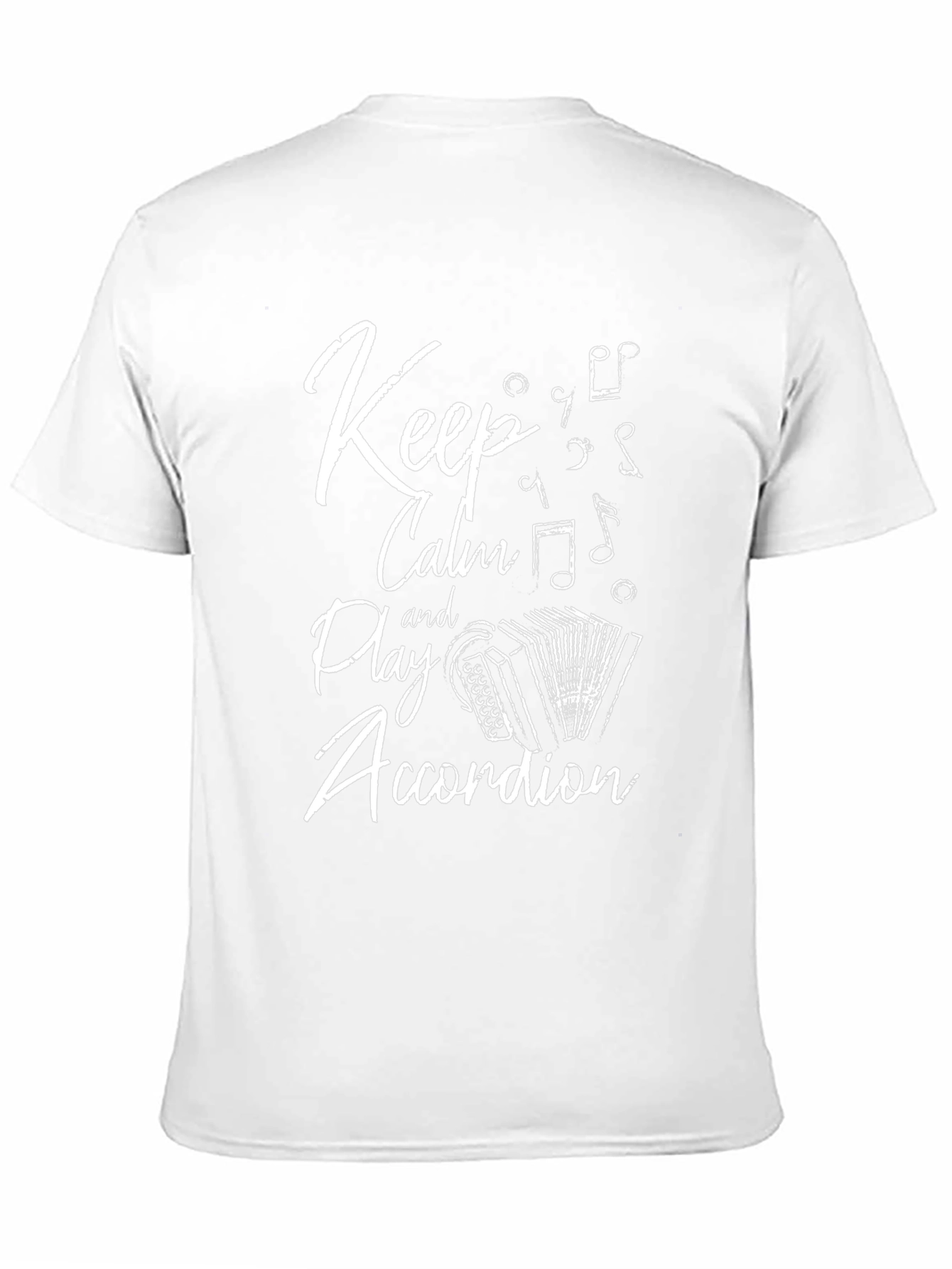 Keep Calm Play Accordion Black T-Shirt
