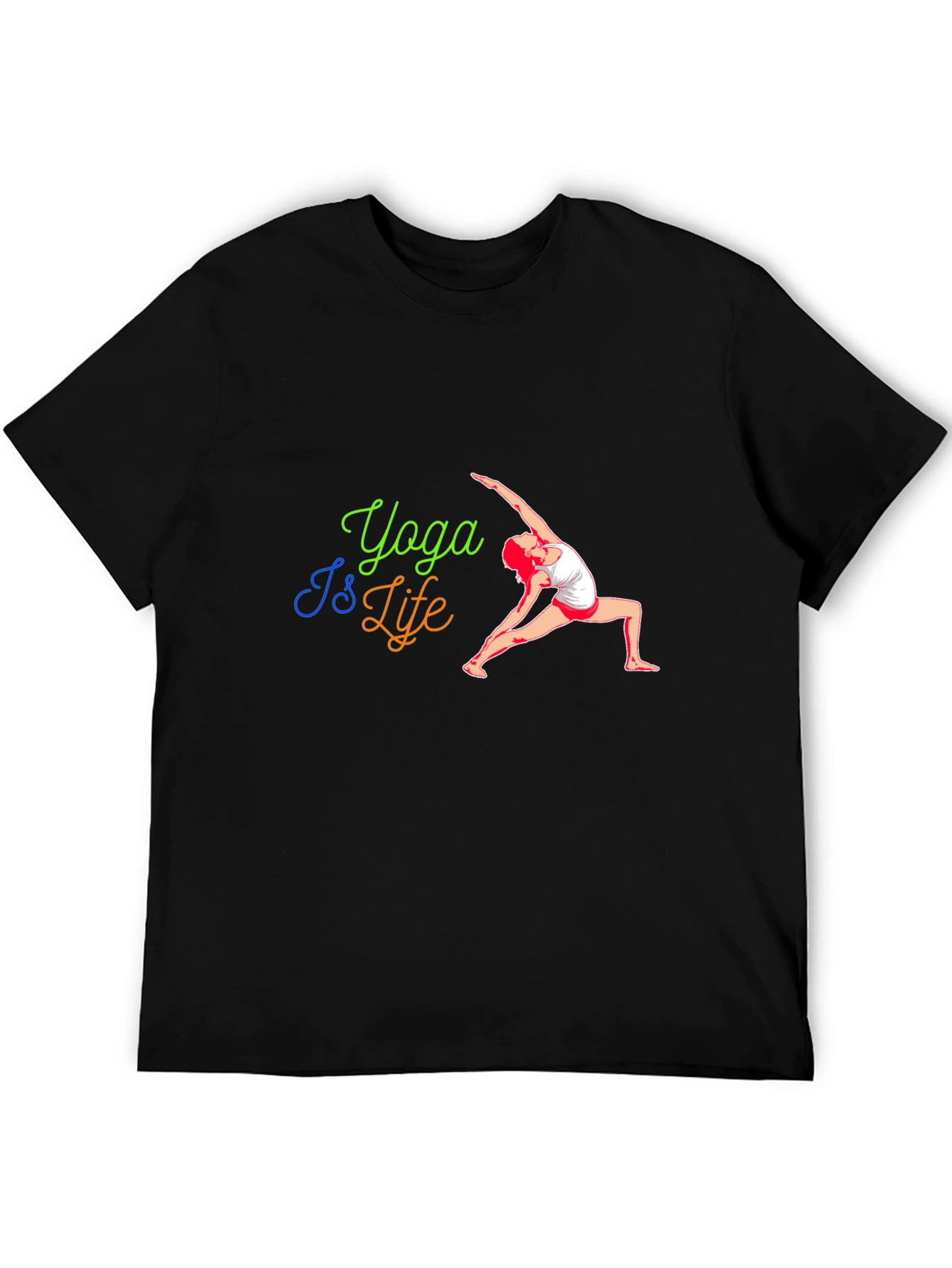 Yoga Is Life Black T-Shirt