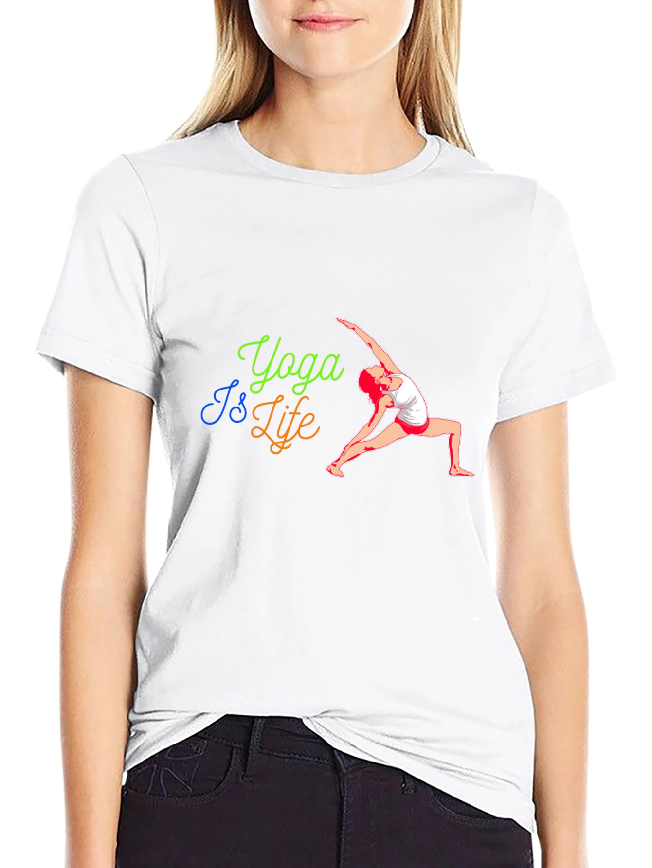 Yoga Is Life Black T-Shirt